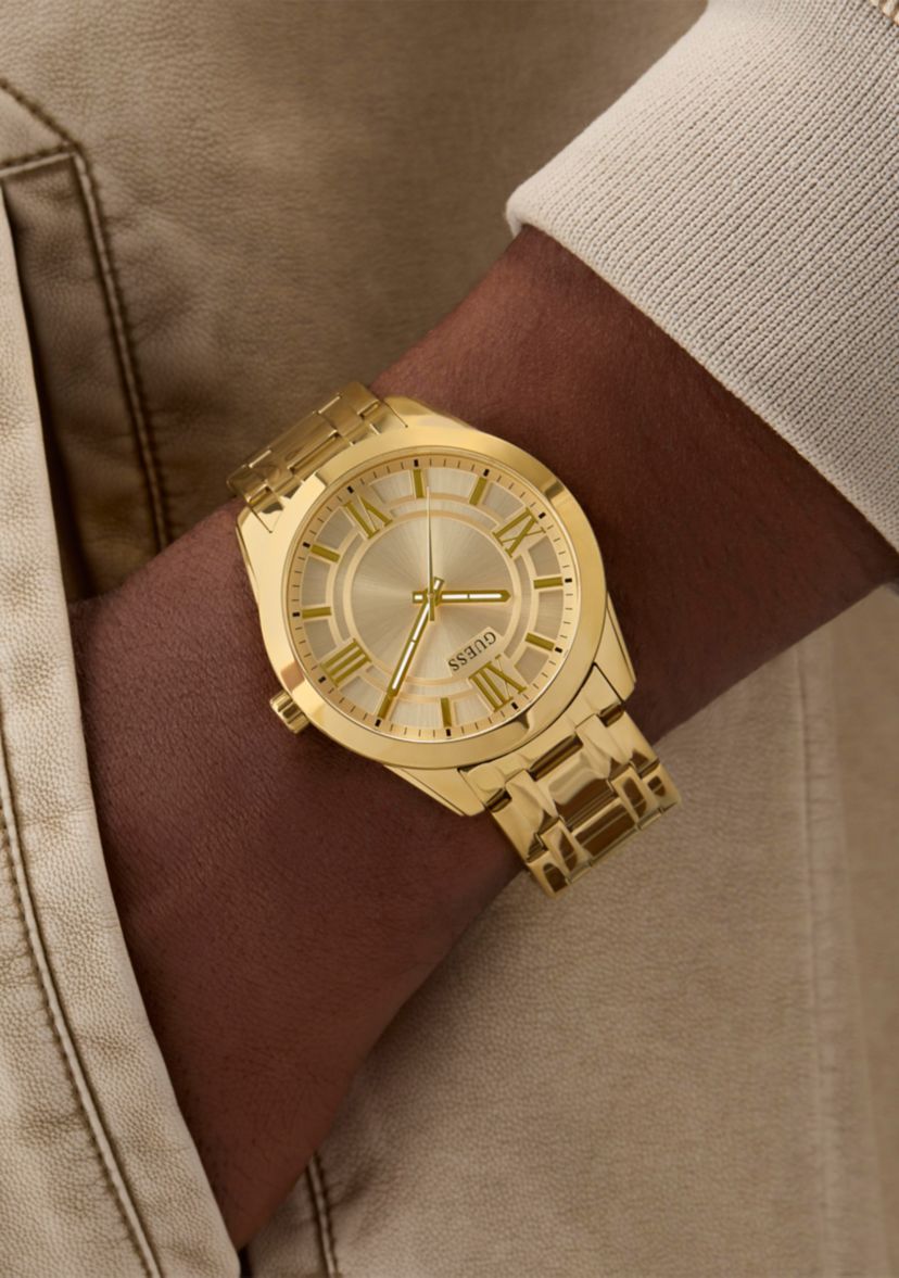 Gold Tone Analog Watch