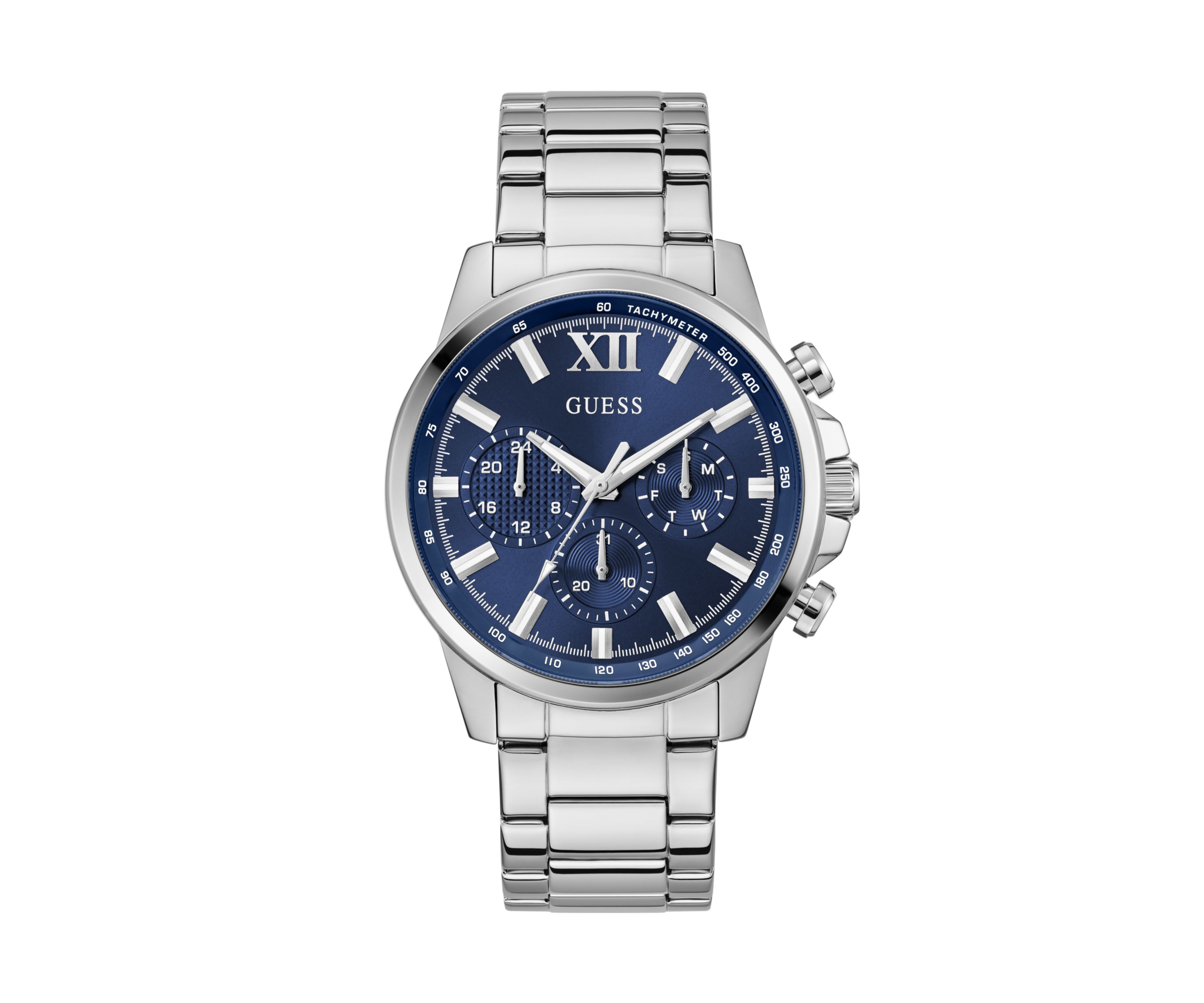 Silver Tone Multifunction Watch