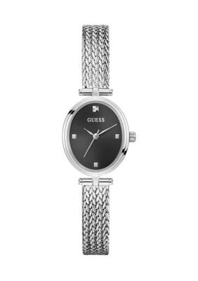 GUESS® Silver Black Watch | Belk display picture 1