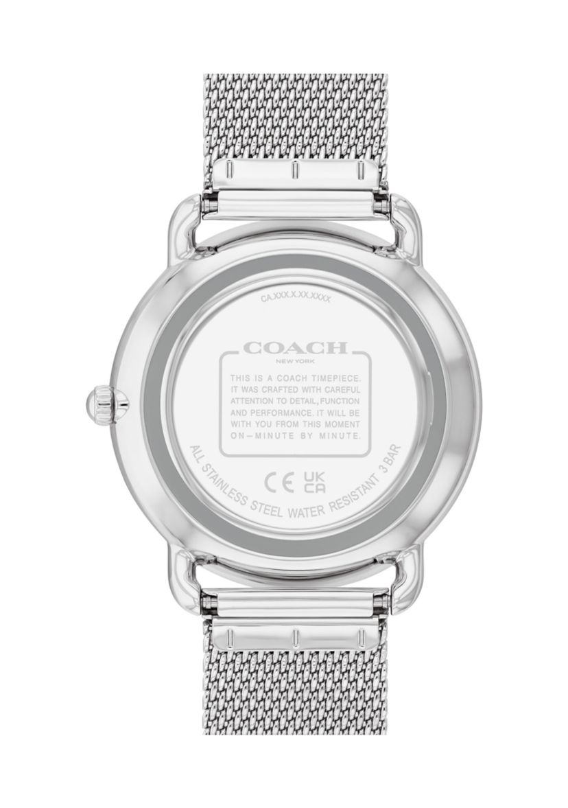 Elliot Silver Tone Stainless Steel Bracelet Watch
