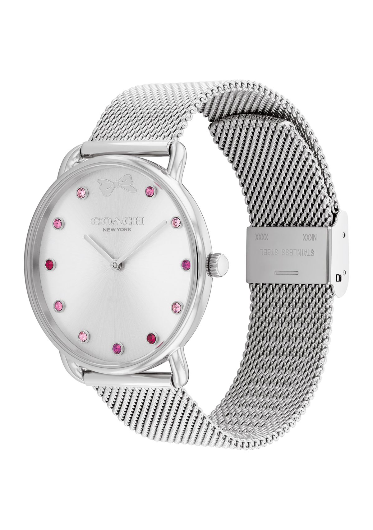 Elliot Silver Tone Stainless Steel Bracelet Watch