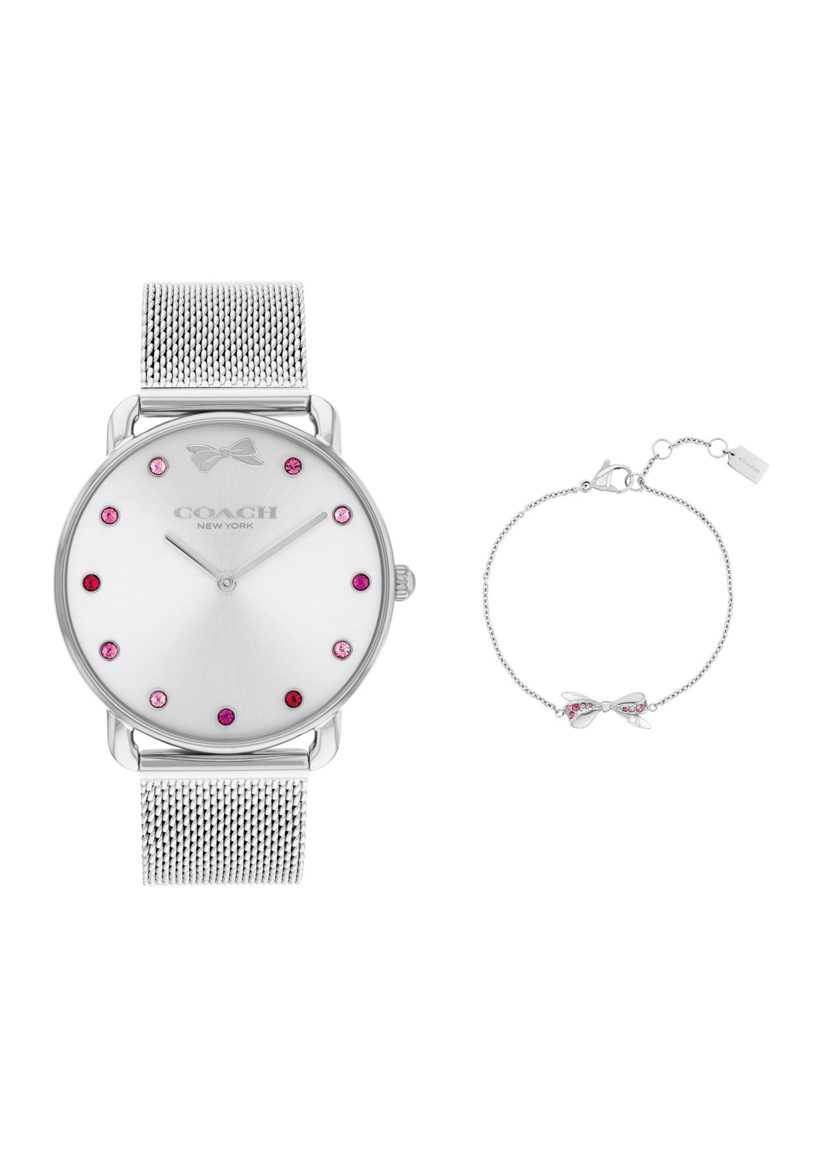 Elliot Silver Tone Stainless Steel Bracelet Watch