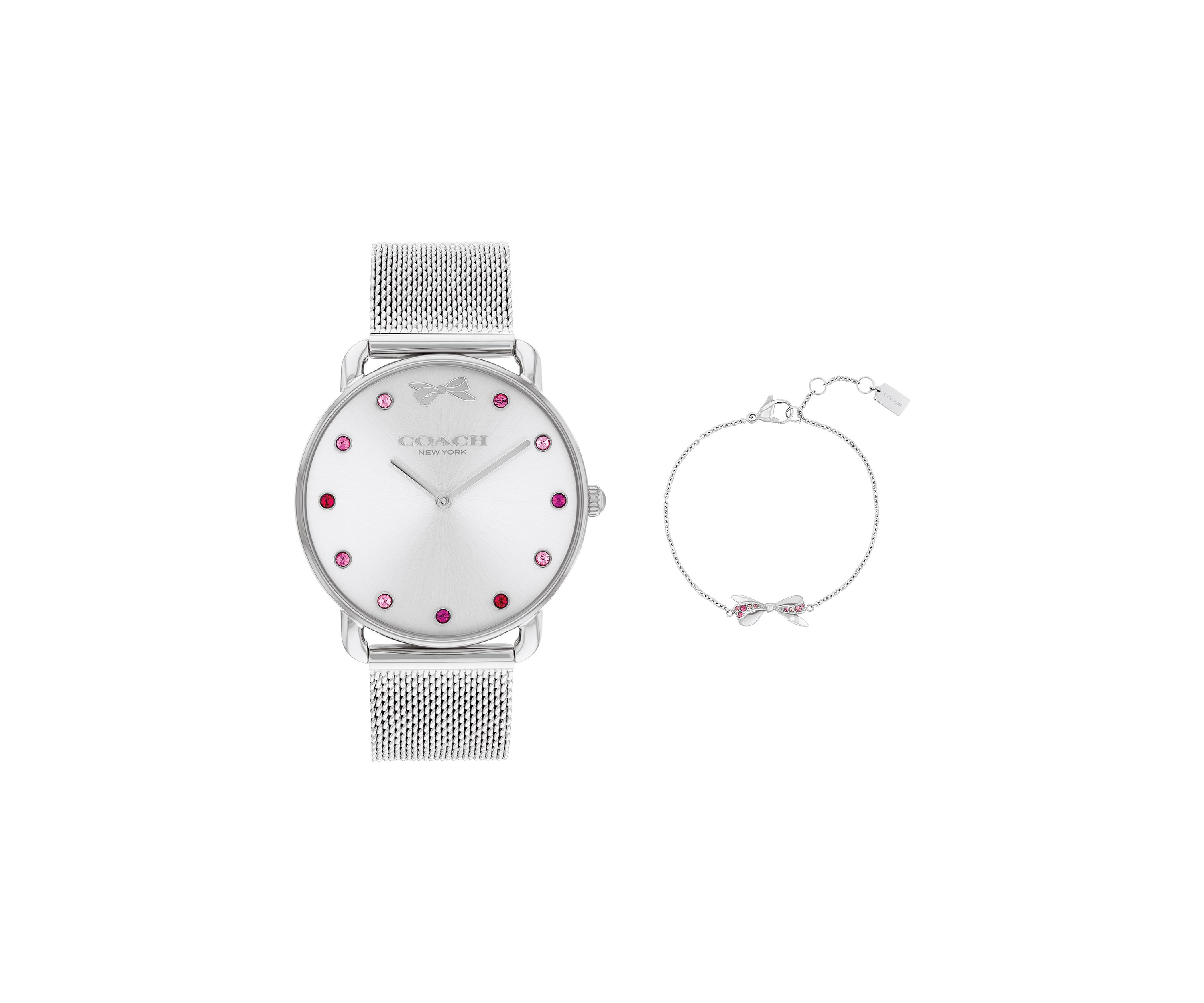 Elliot Silver Tone Stainless Steel Bracelet Watch