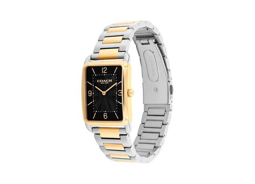 Coach Two-Tone Square Black Dial Bracelet Watch Coach Women main image 3