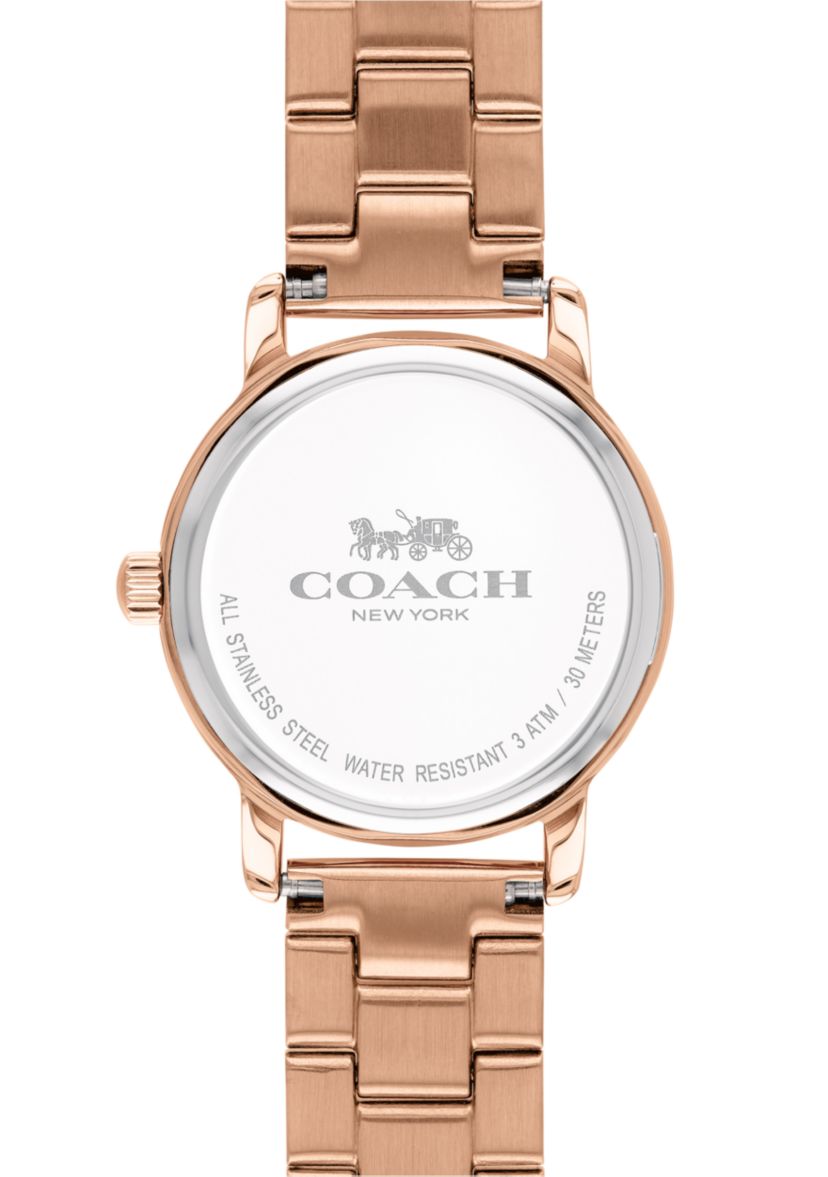 Rose Gold-Tone Case Bracelet With Rose Gold Dial Accents Watch