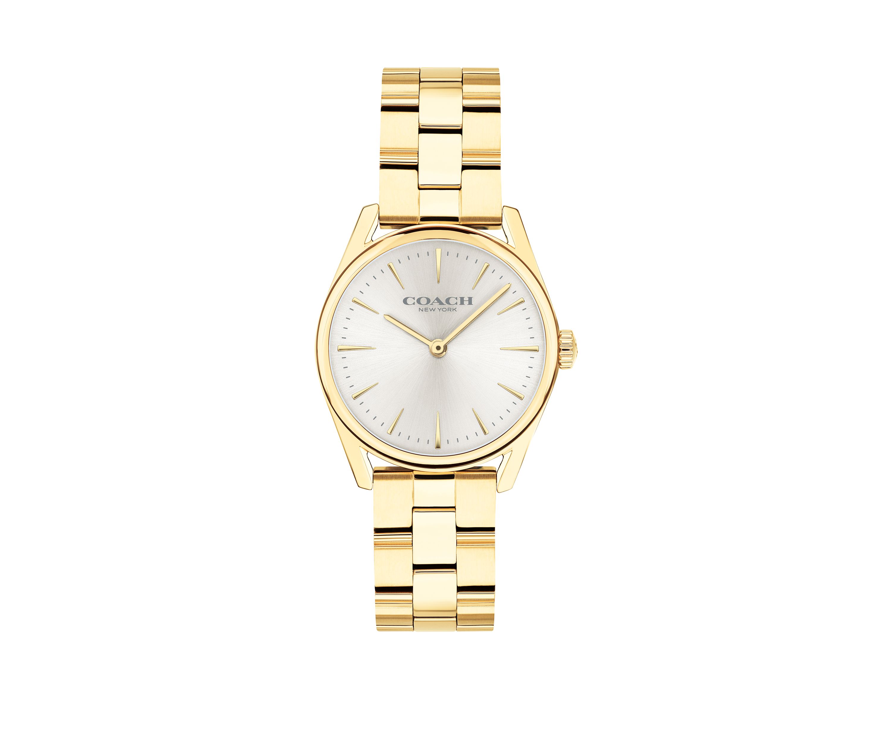 Gold-Tone Stainless Steel Modern Luxury Bracelet Watch