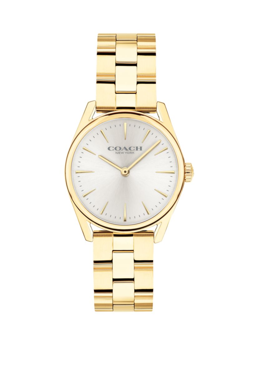 Gold-Tone Stainless Steel Modern Luxury Bracelet Watch