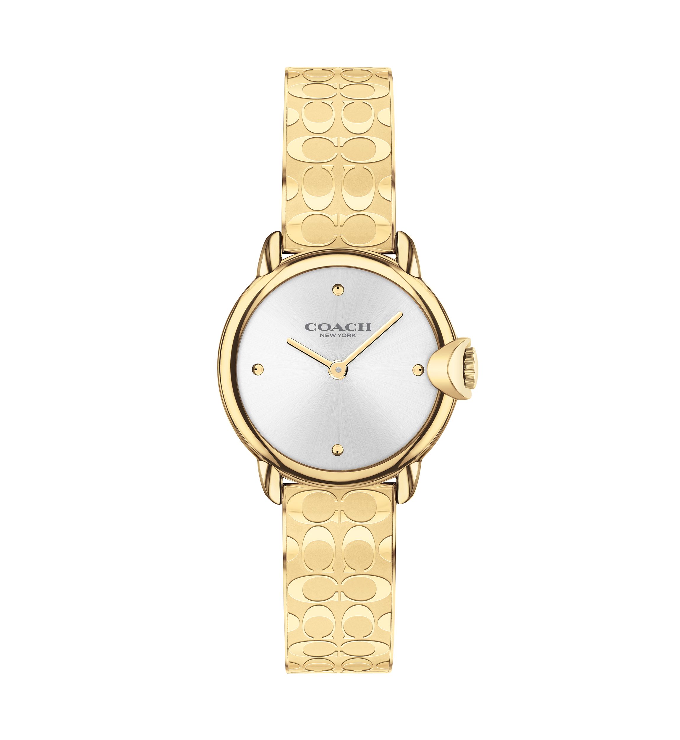 Arden Gold-Tone Stainless Steel Bangle Bracelet Watch
