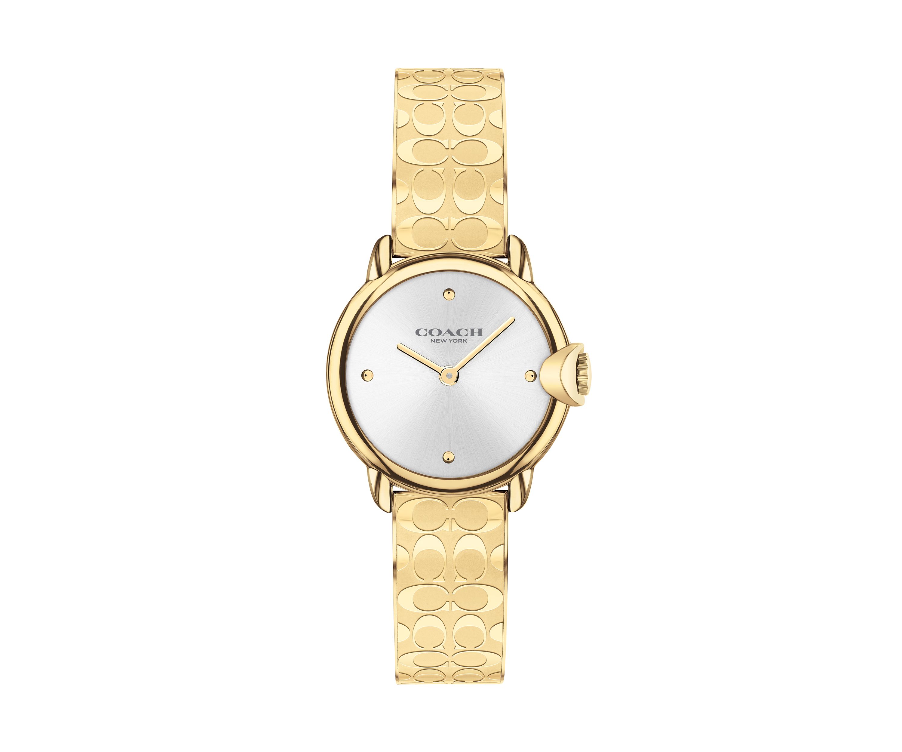 Arden Gold-Tone Stainless Steel Bangle Bracelet Watch