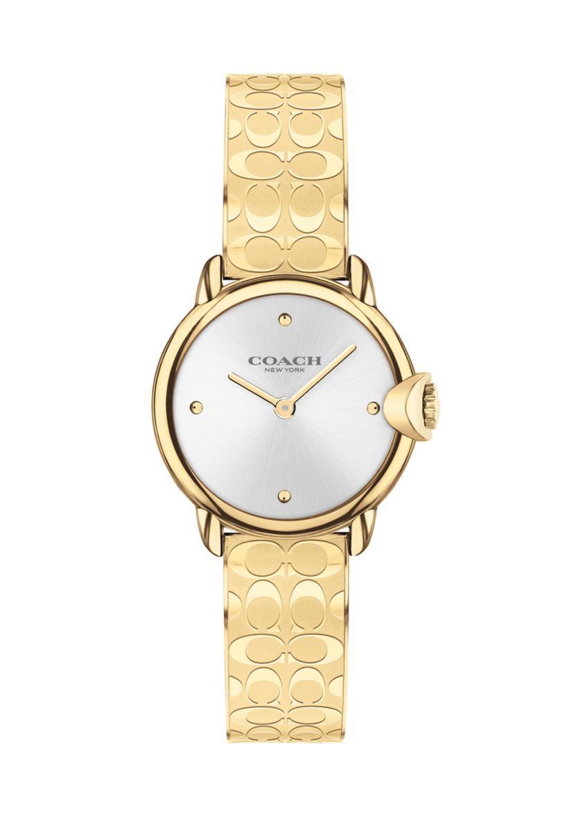 Arden Gold-Tone Stainless Steel Bangle Bracelet Watch