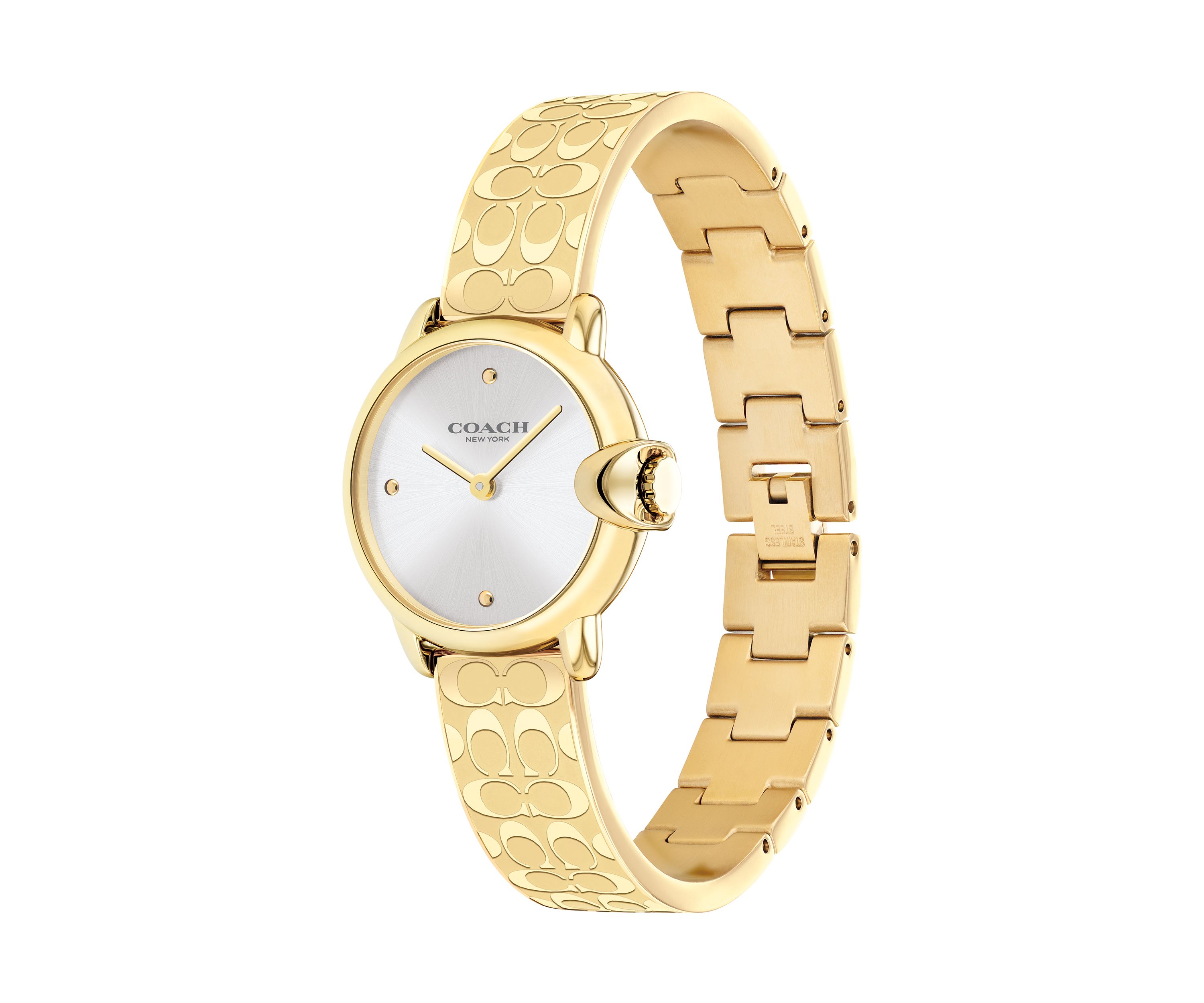 Arden Gold-Tone Stainless Steel Bangle Bracelet Watch
