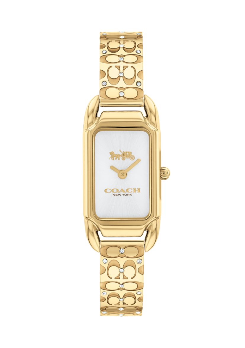 Cadie Gold-Tone Stainless Steel Bangle Bracelet Watch