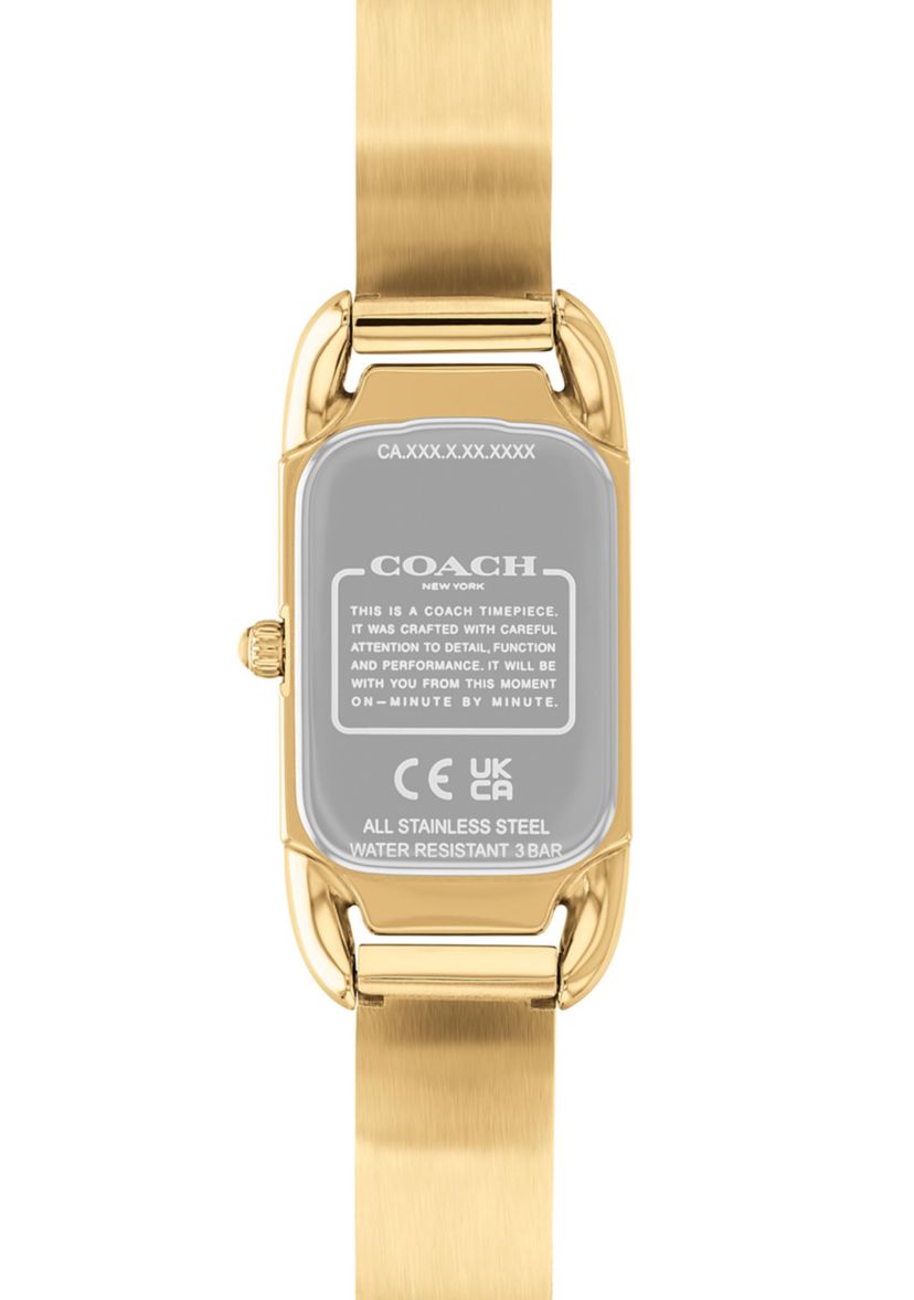 Cadie Gold-Tone Stainless Steel Bangle Bracelet Watch