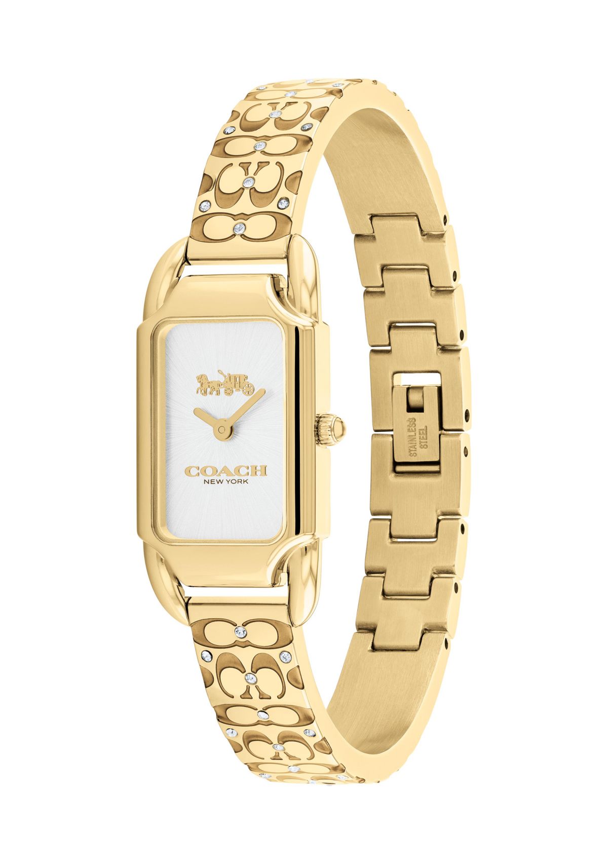Cadie Gold-Tone Stainless Steel Bangle Bracelet Watch