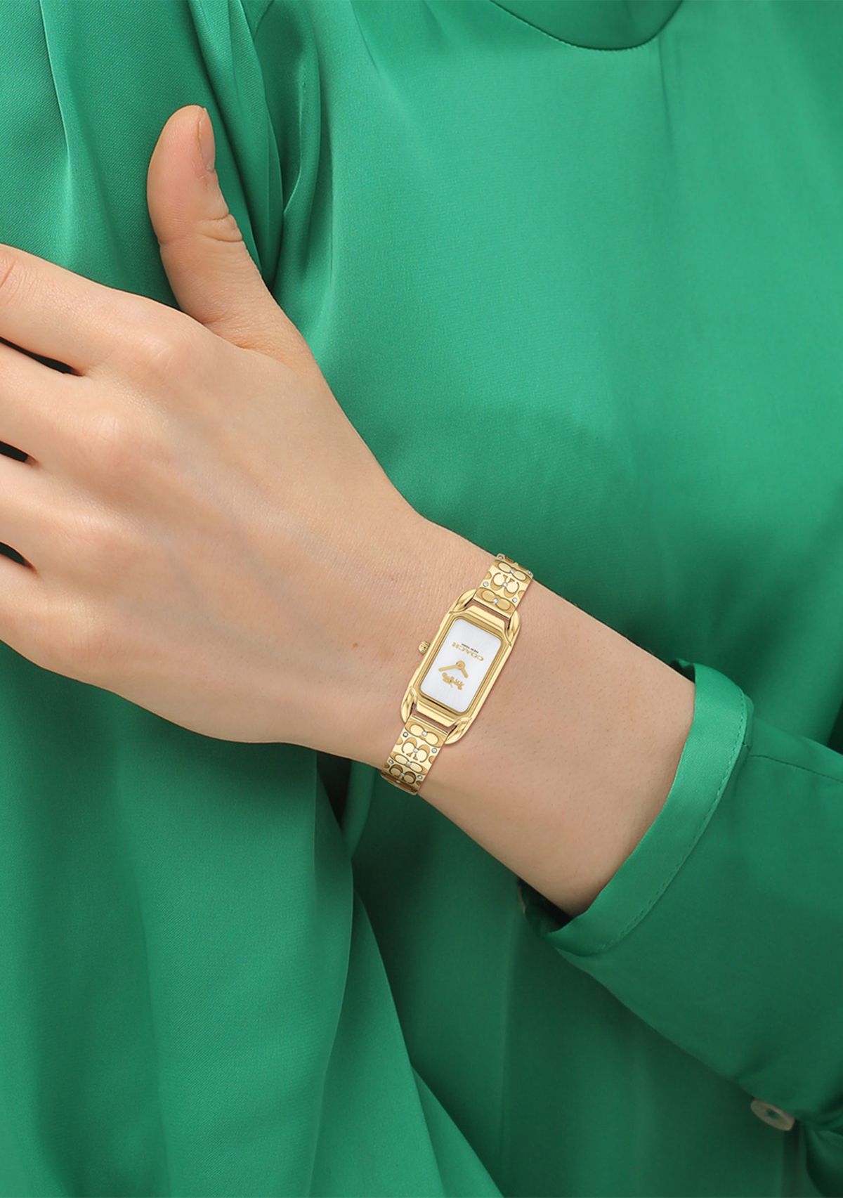 Cadie Gold-Tone Stainless Steel Bangle Bracelet Watch