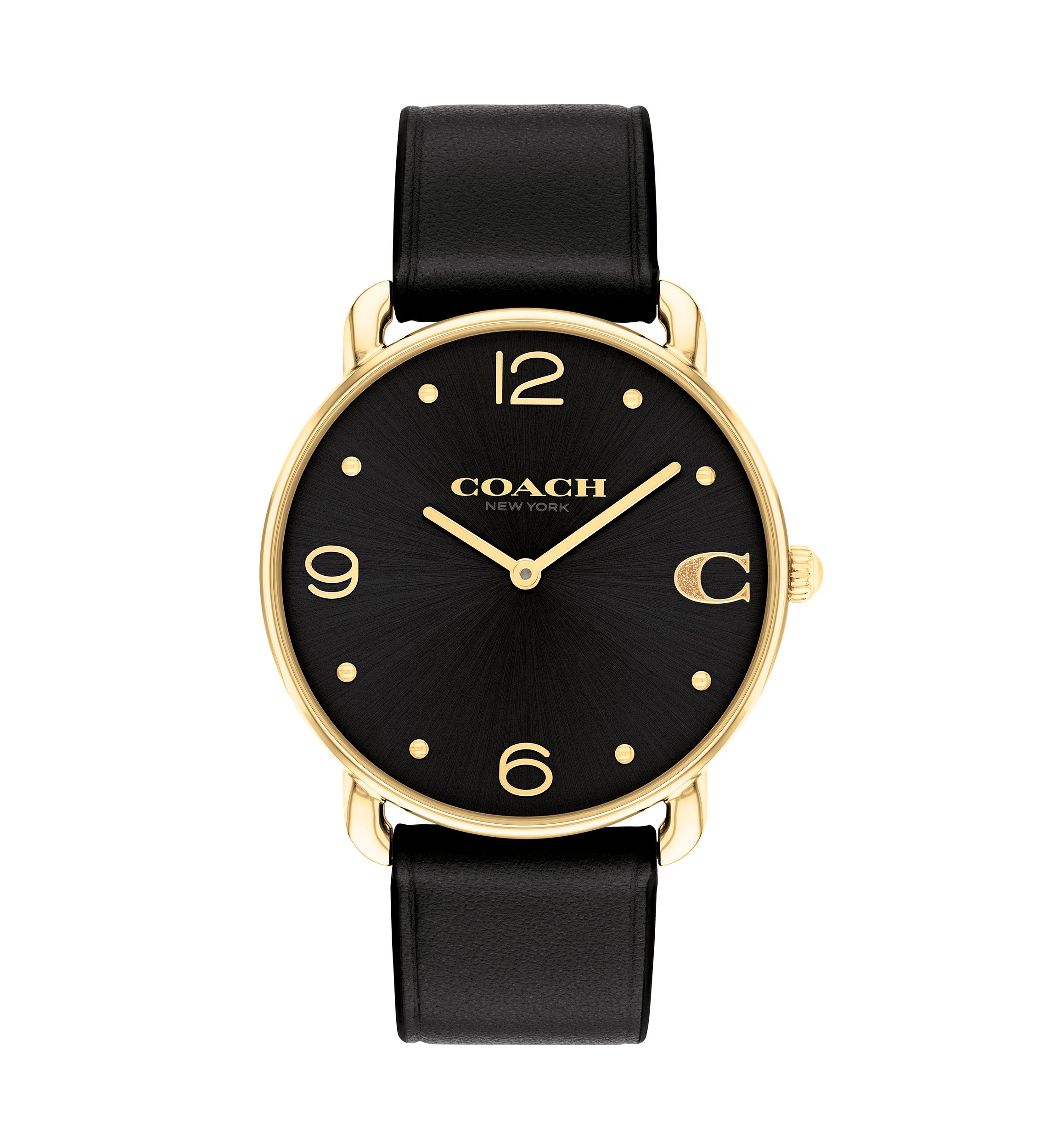 Elliot Leather Strap Watch