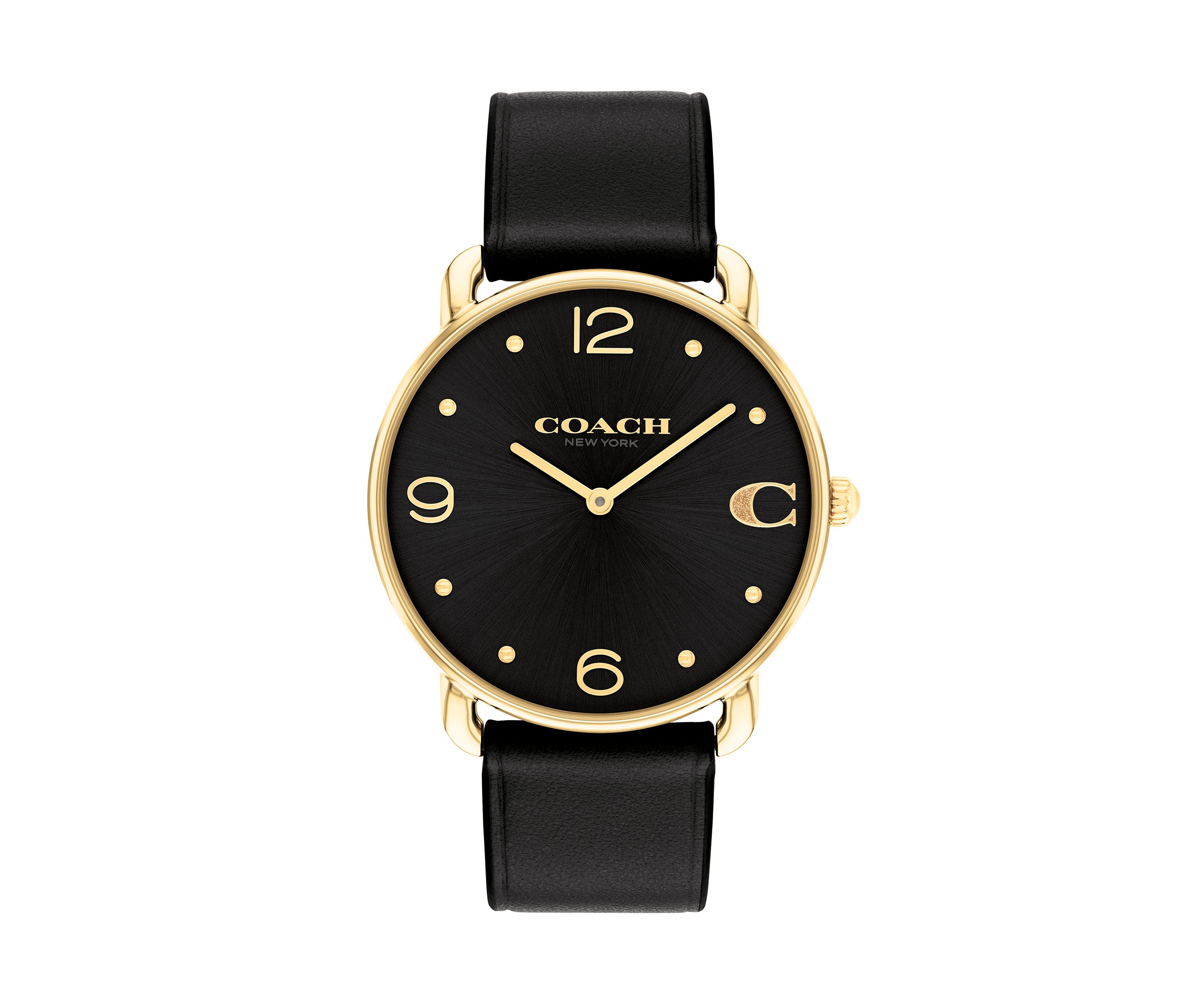 Elliot Leather Strap Watch