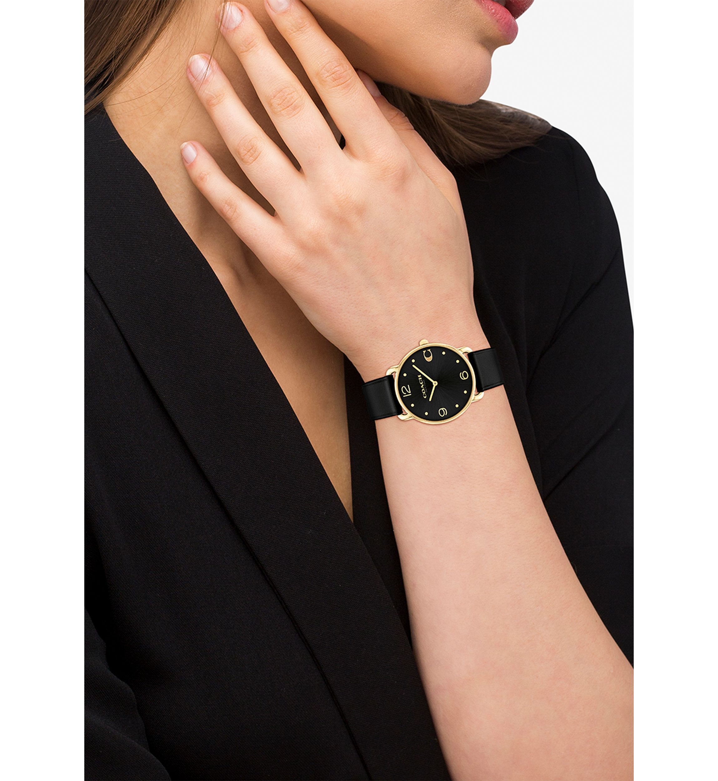Elliot Leather Strap Watch