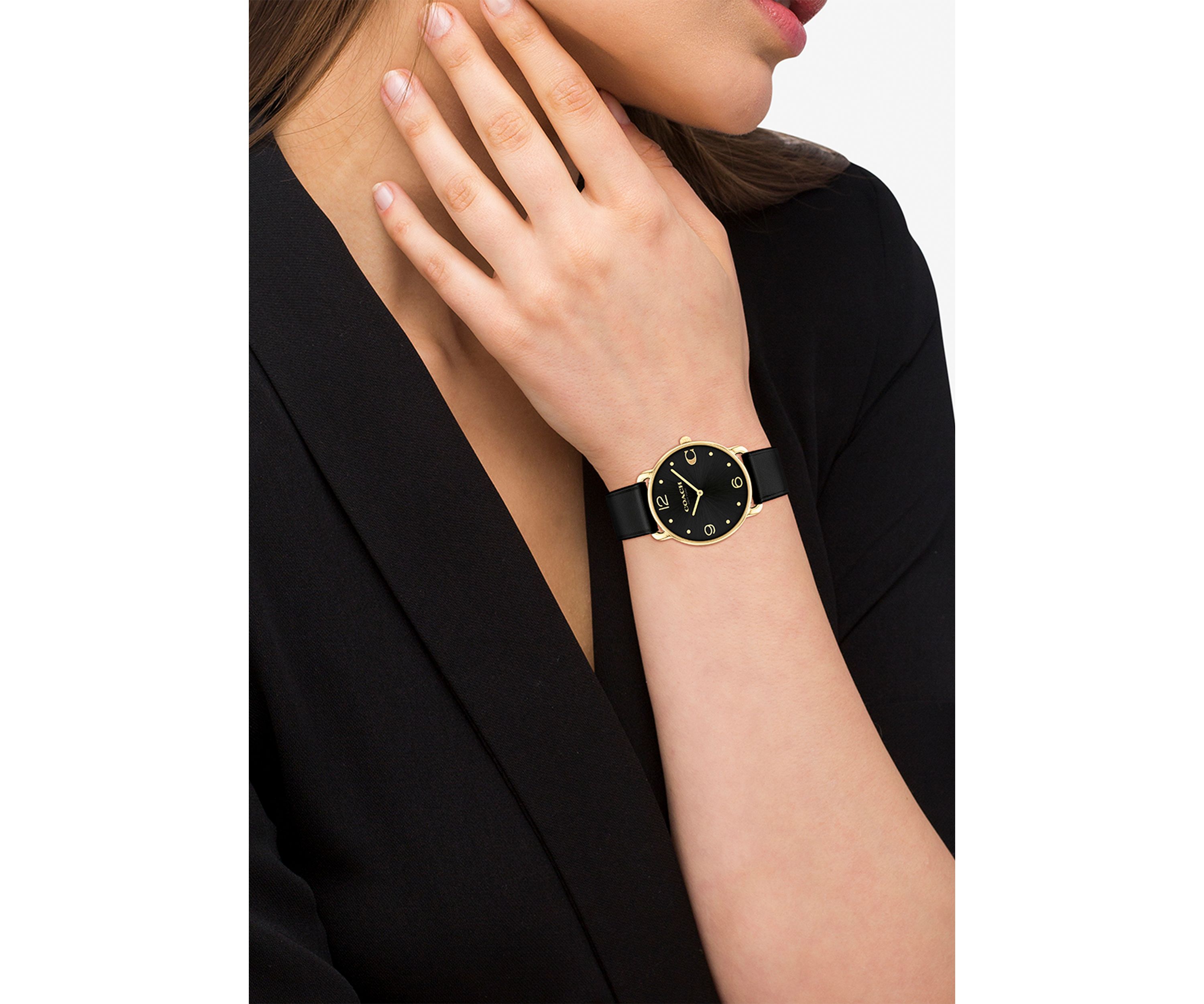 Elliot Leather Strap Watch