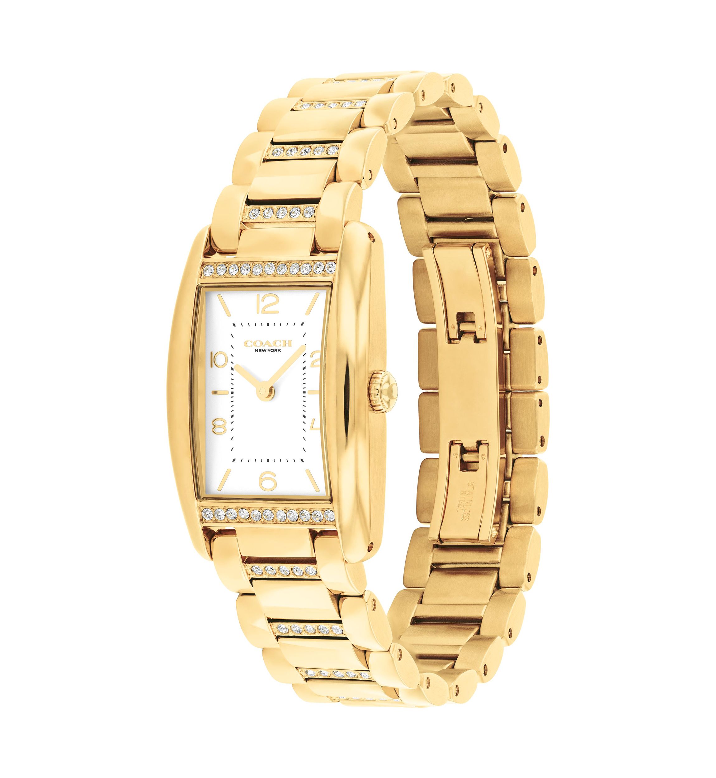 Reese Gold-Tone Stainless Steel Bracelet Watch