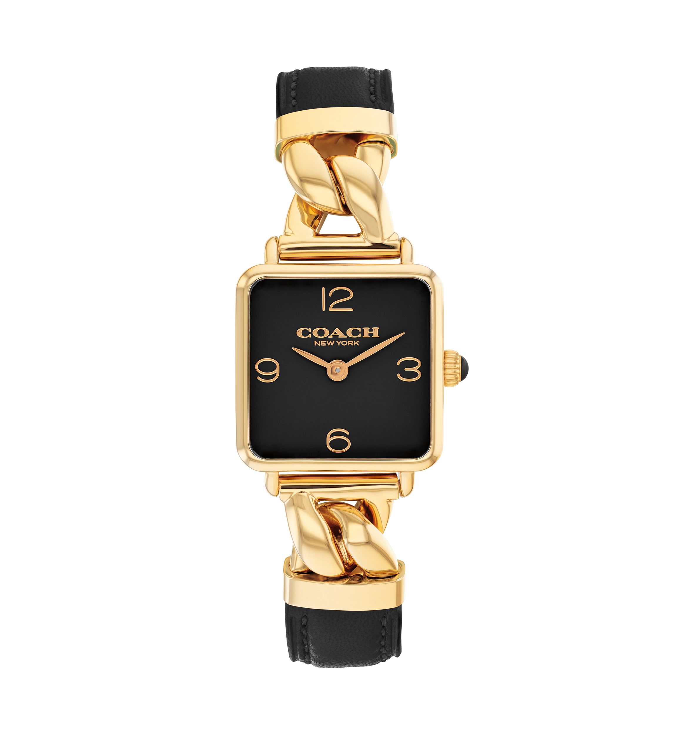 Cass Leather Strap Watch