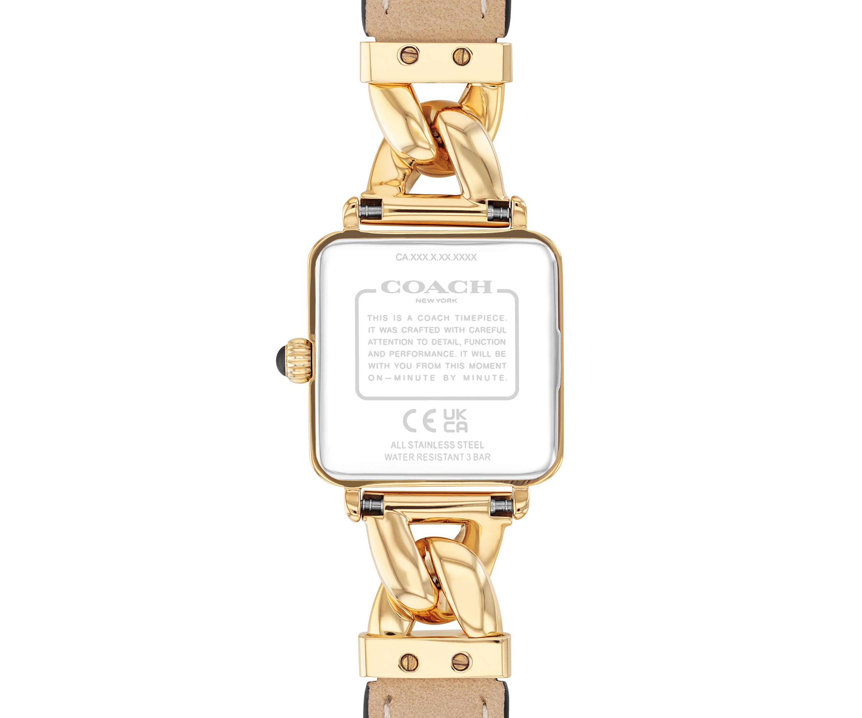 Cass Leather Strap Watch