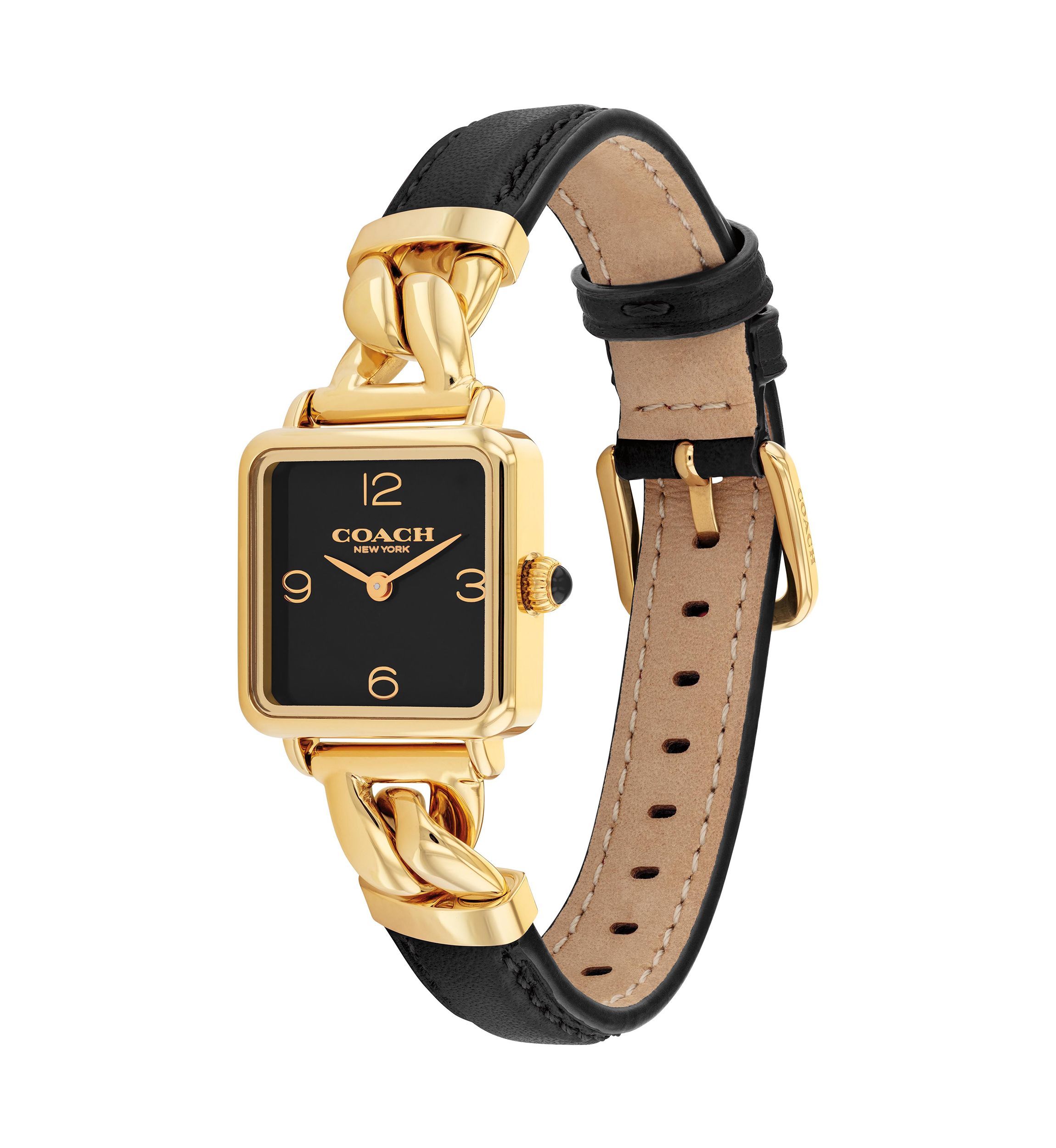 Cass Leather Strap Watch