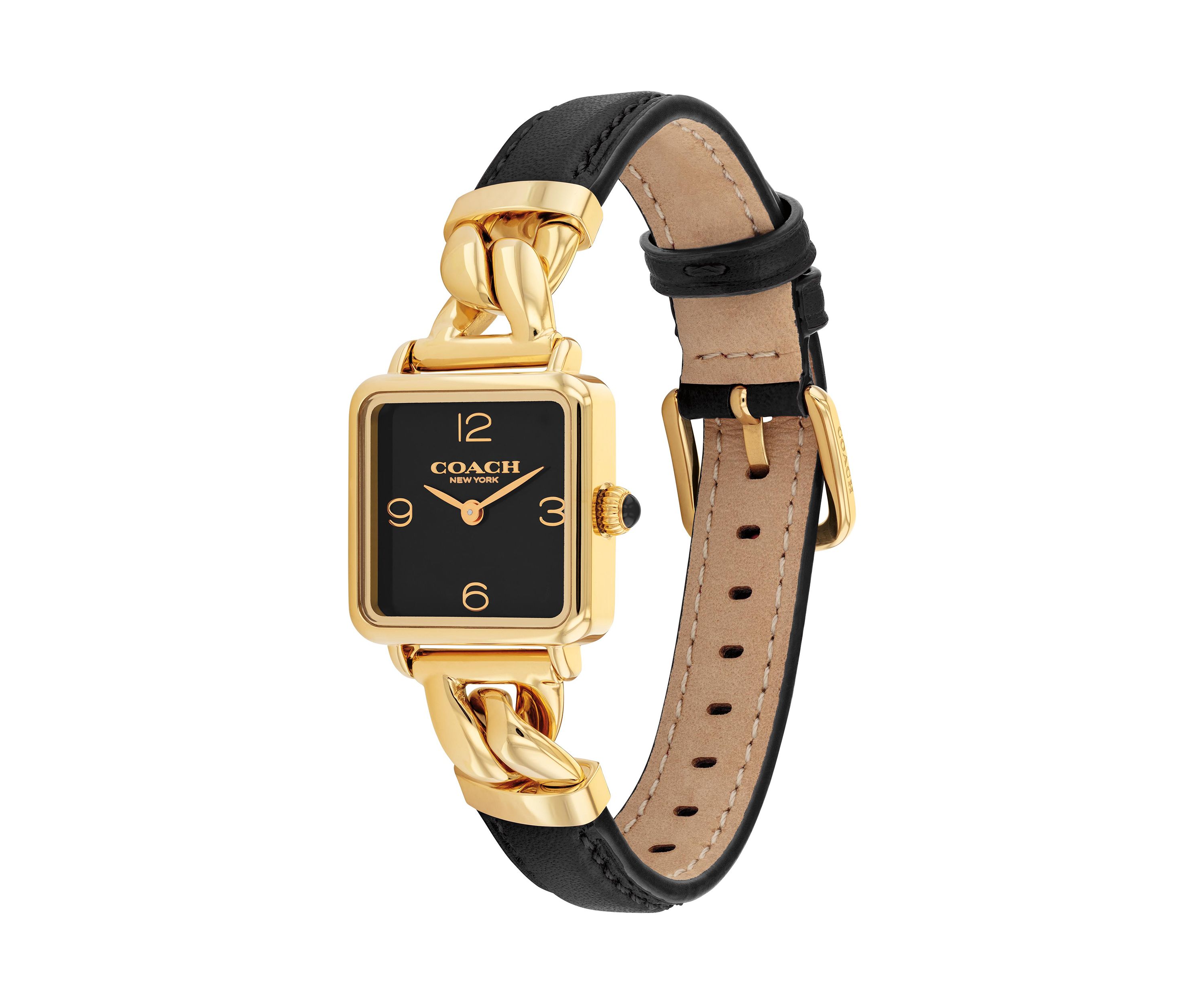Cass Leather Strap Watch