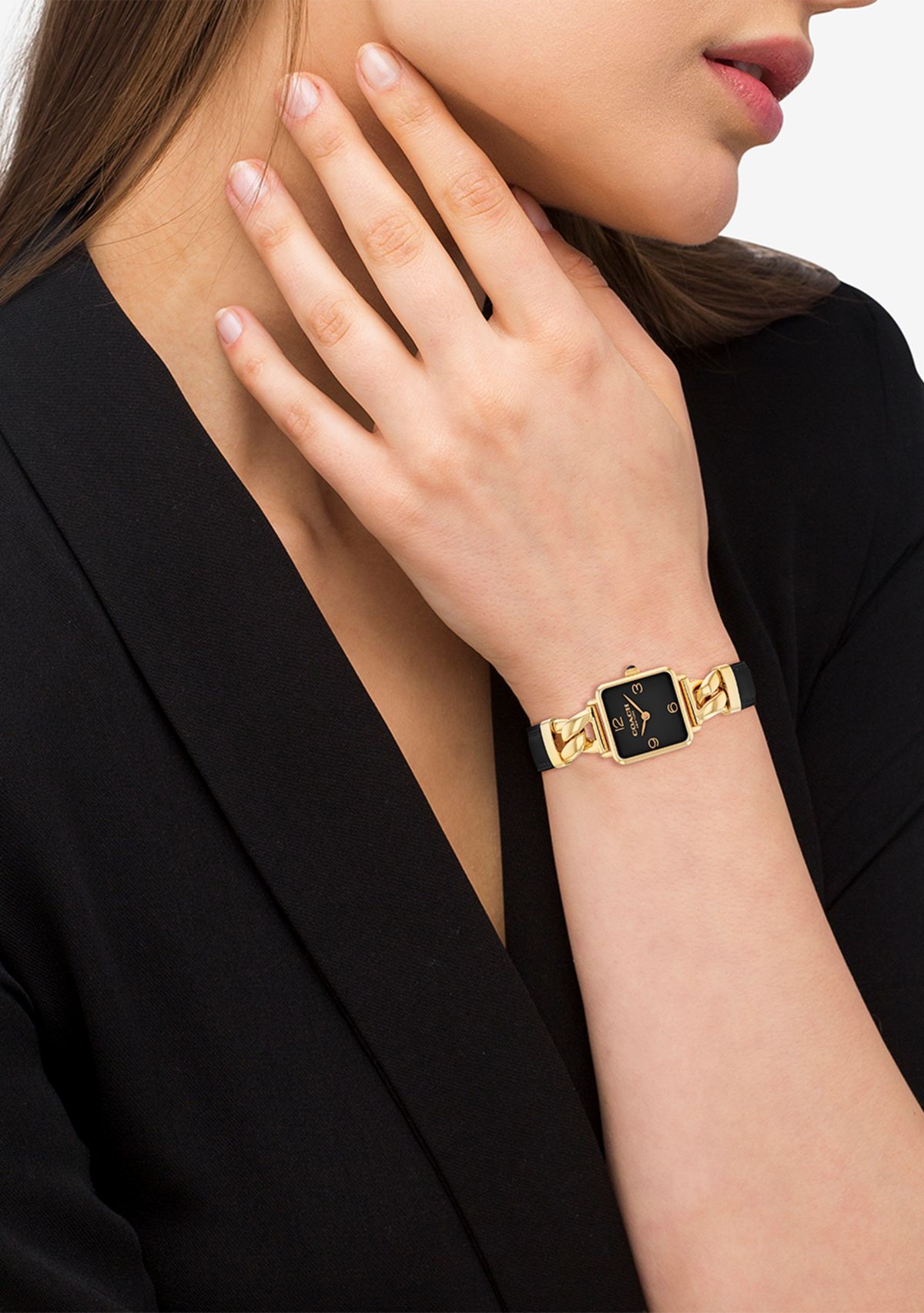 Cass Leather Strap Watch