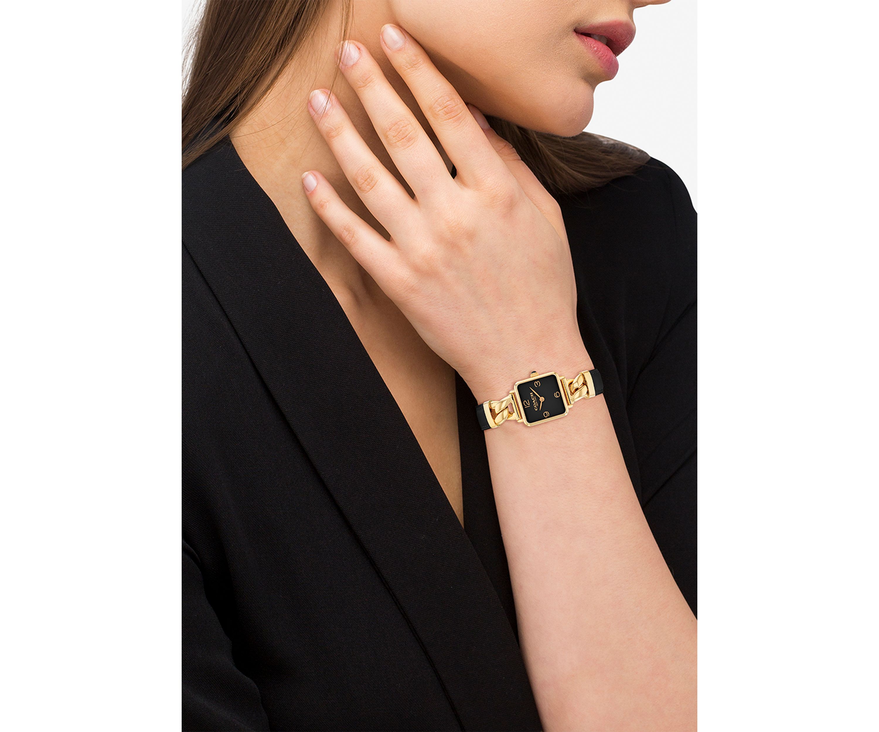 Cass Leather Strap Watch