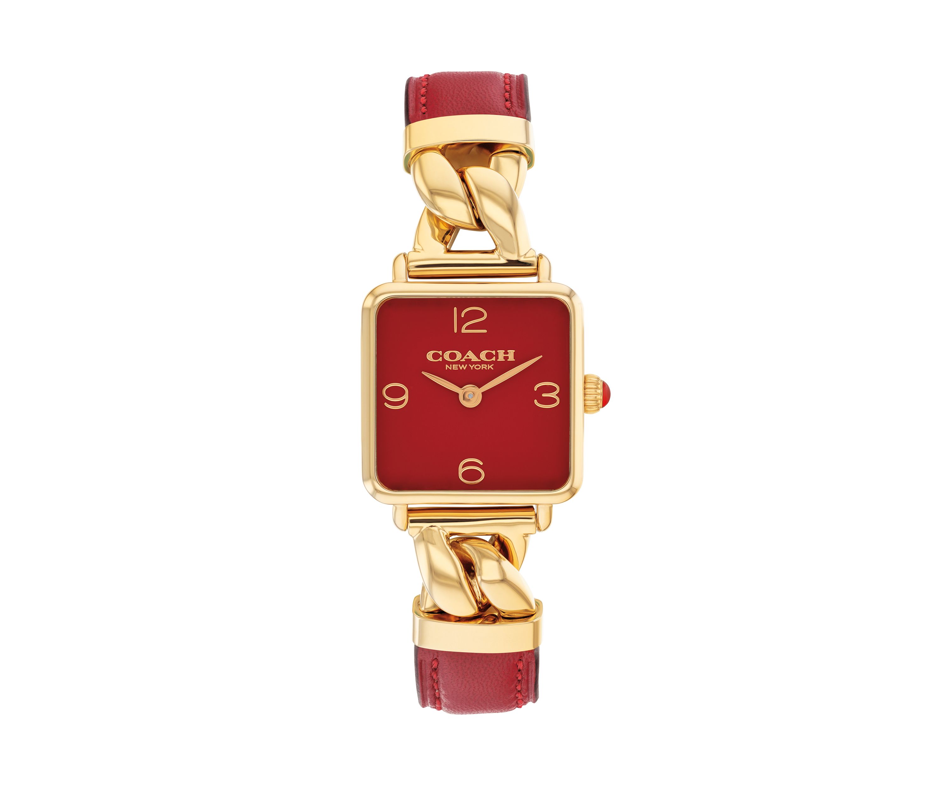 Cass Leather Strap Watch