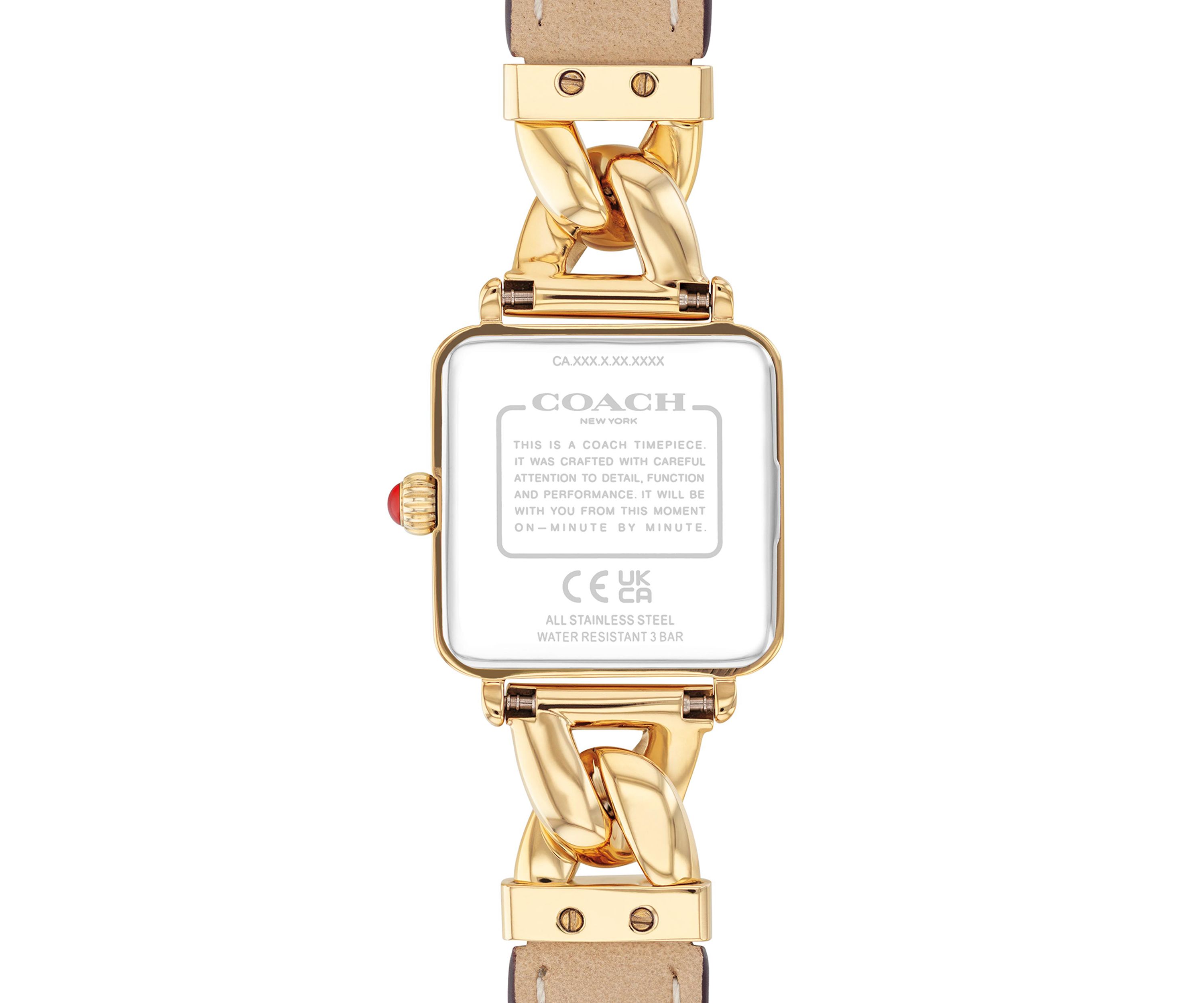 Cass Leather Strap Watch