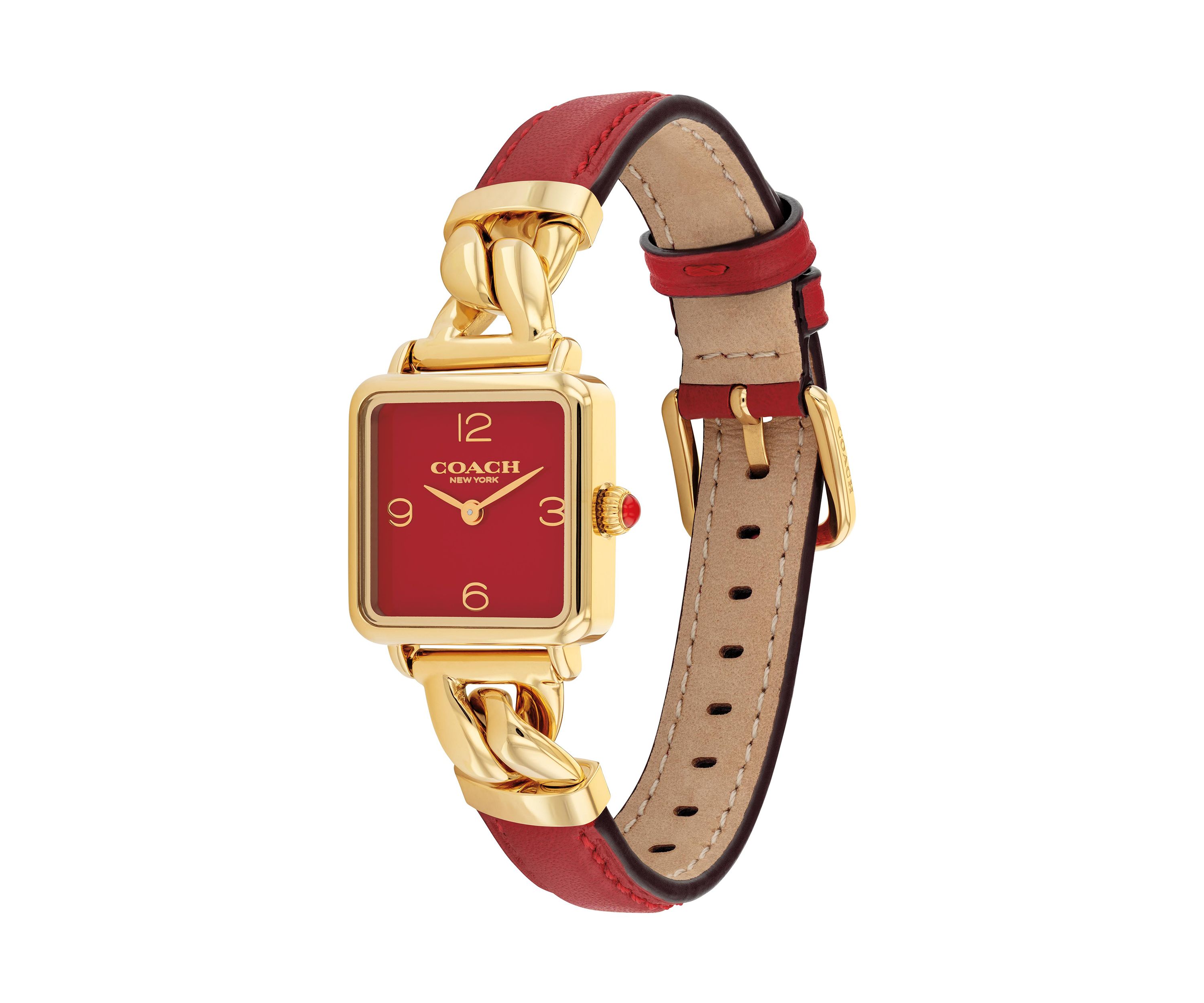 Cass Leather Strap Watch