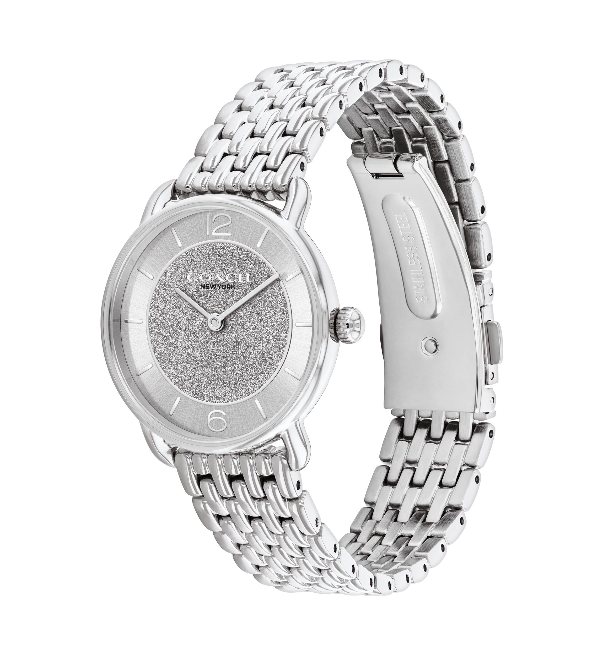 Elliot Stainless Steel Glitter Dial Bracelet Watch