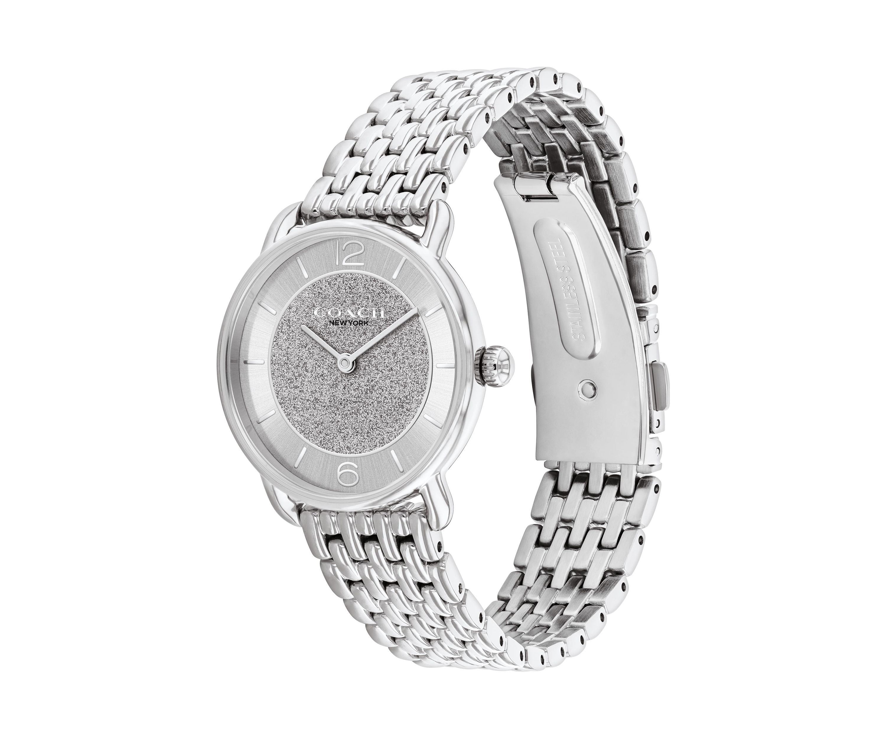 Elliot Stainless Steel Glitter Dial Bracelet Watch