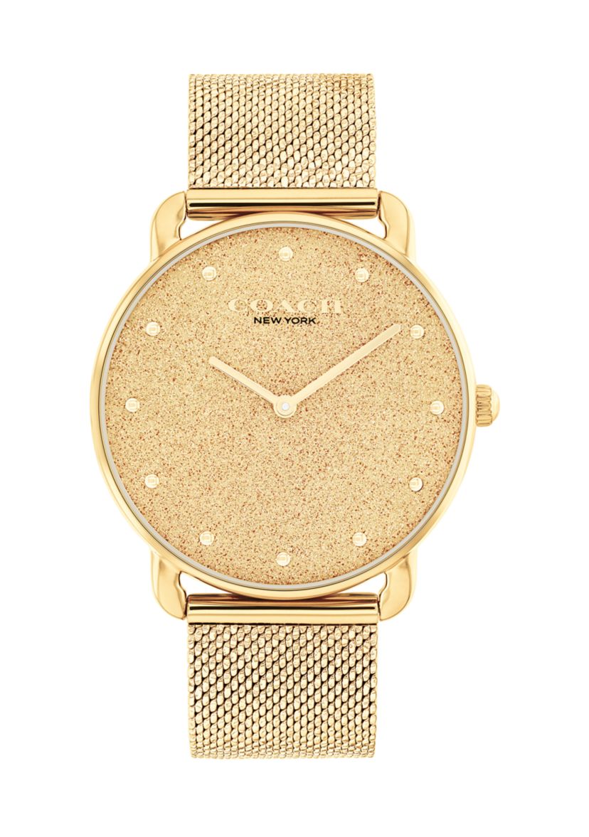 COACH Elliot Stainless Steel Mesh Bracelet Watch | Belk display picture 3