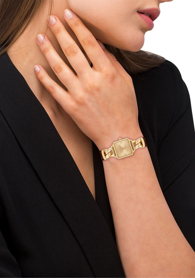  Cass Leather Strap Watch