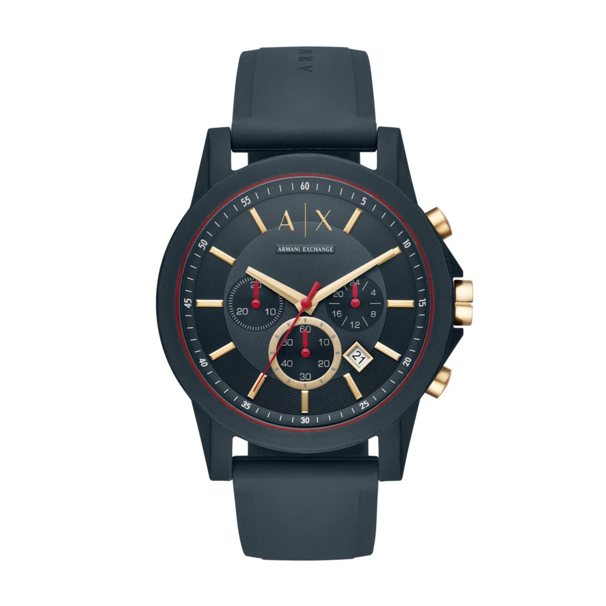 Chronograph Blue Silicone Watch