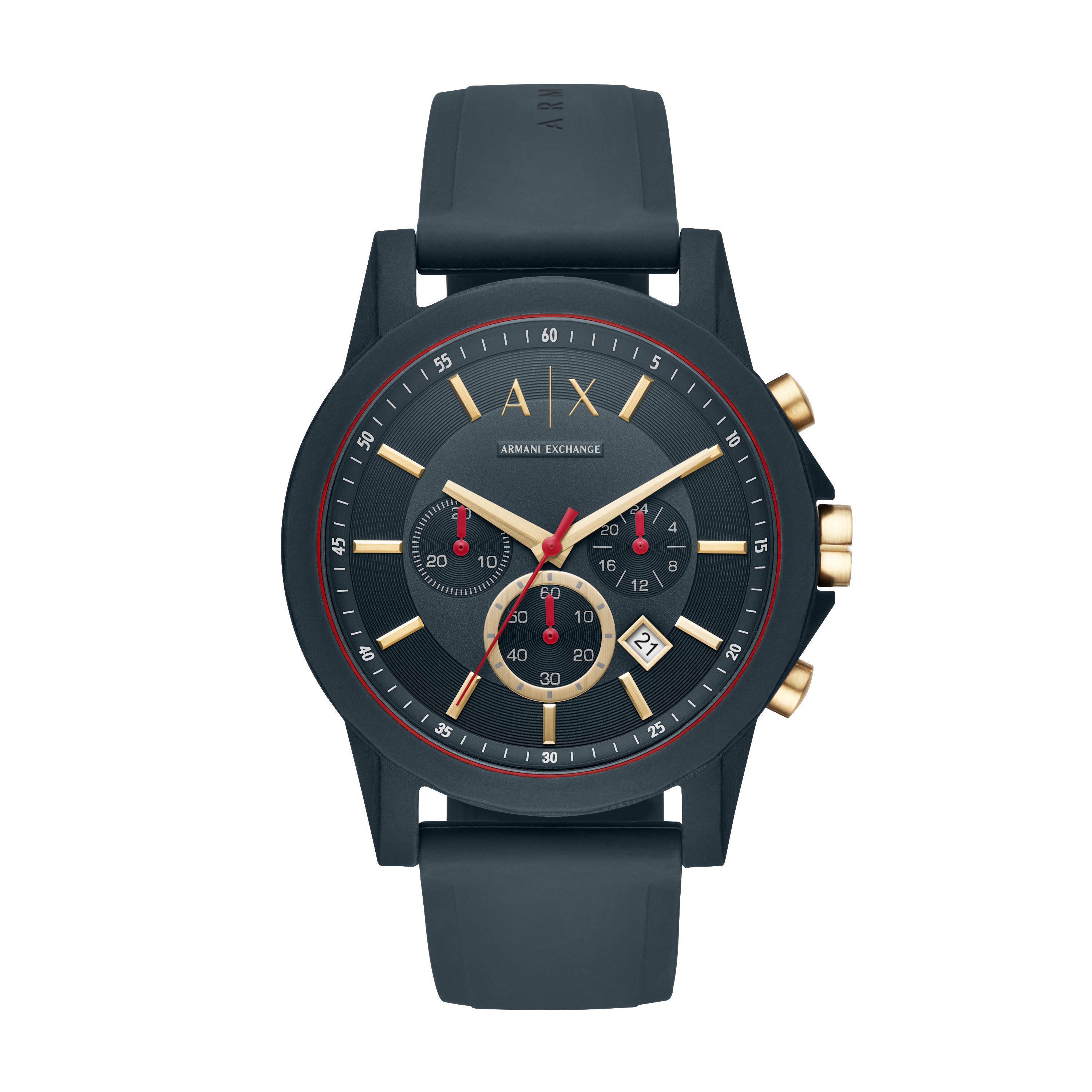 Chronograph Blue Silicone Watch