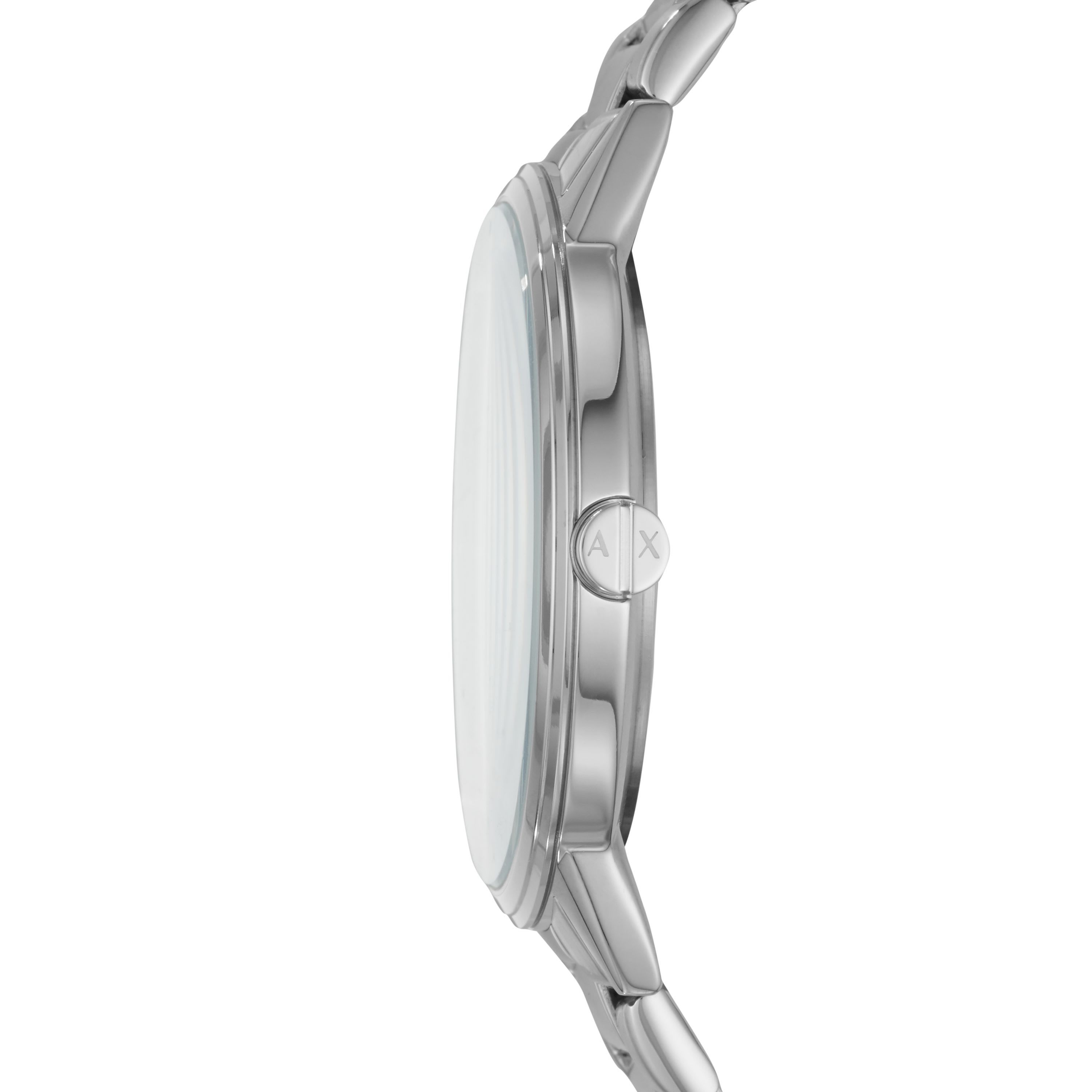 Three-Hand Stainless Steel Watch
