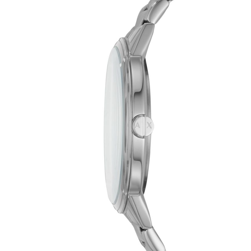 Three-Hand Stainless Steel Watch