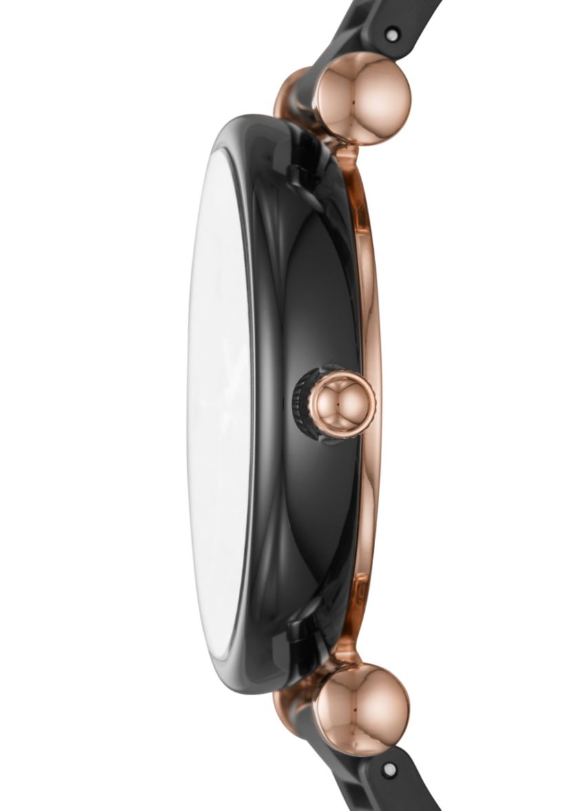 Womens Carlie Black Ceramic Watch