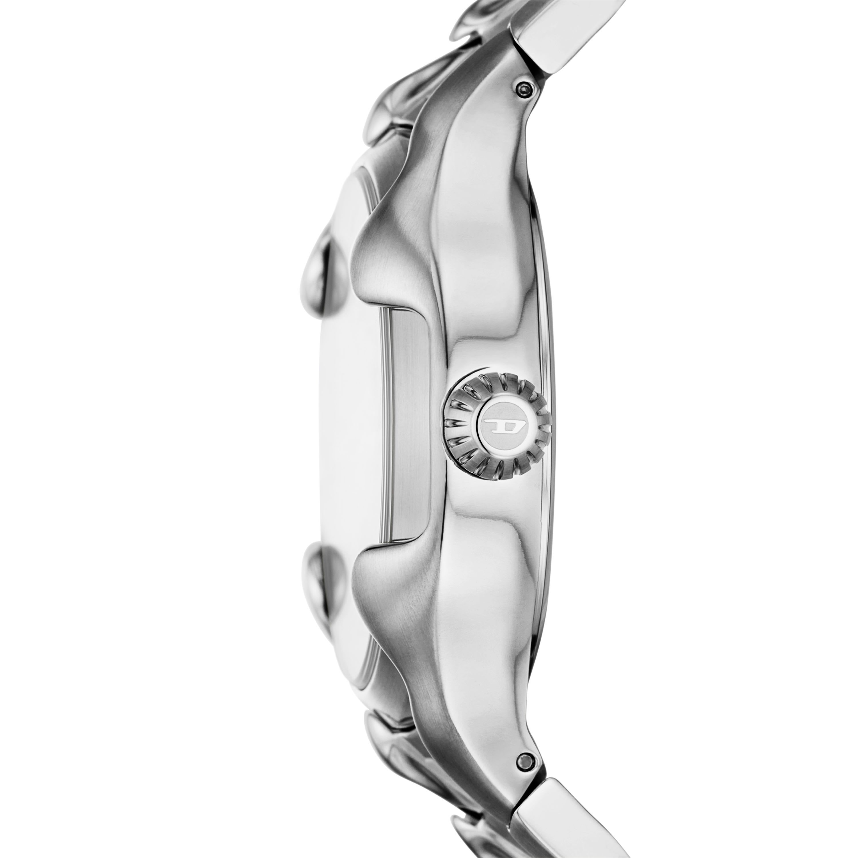 Diesel Mens Vert Three-Hand Date Stainless Steel Watch