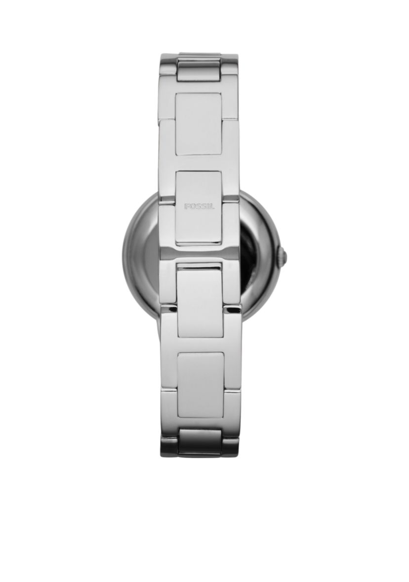 Womens Stainless Steel Virginia Three Hand Glitz Watch