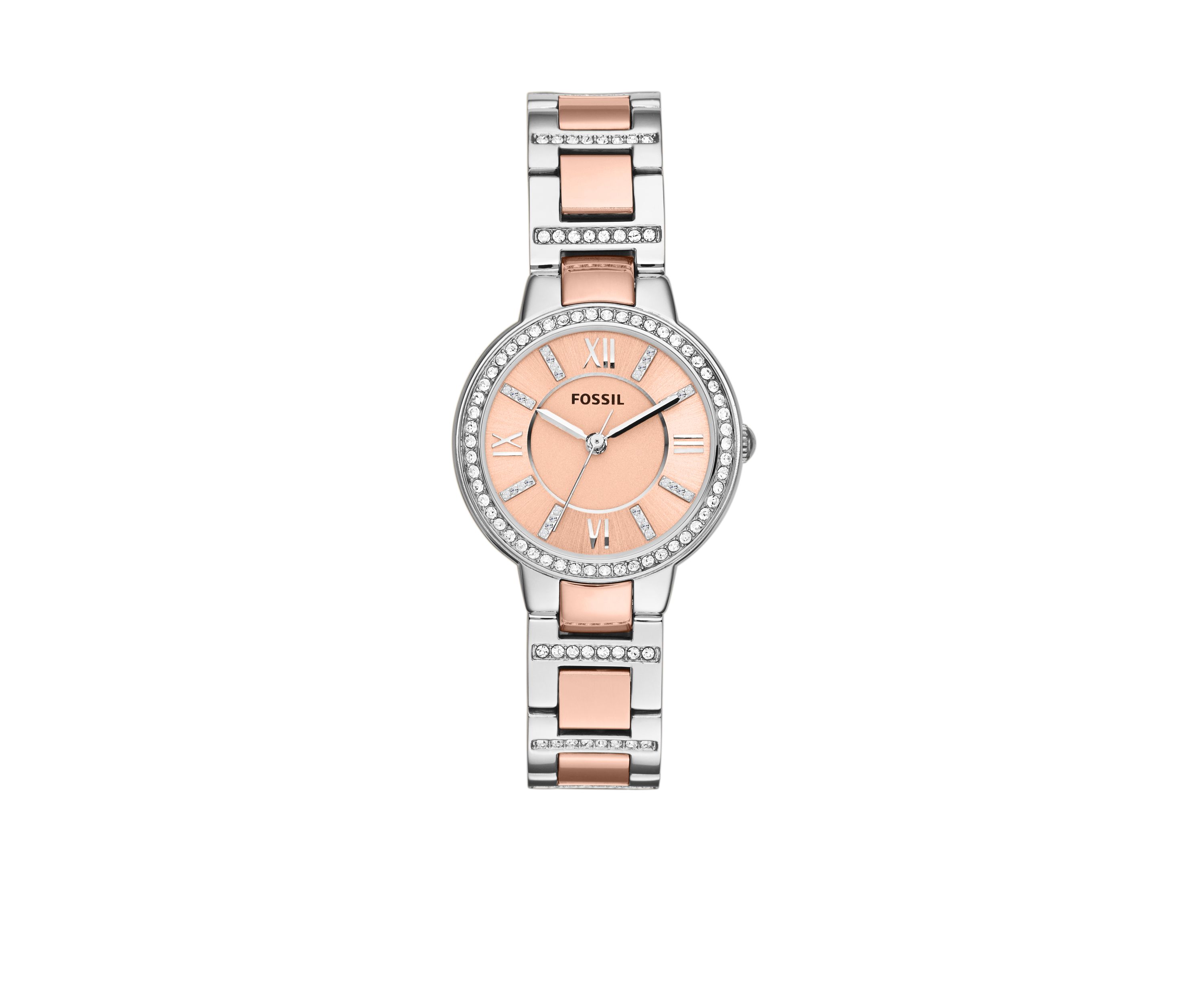Womens Two-Tone Stainless Steel Three-Hand Glitz Virginia Watch