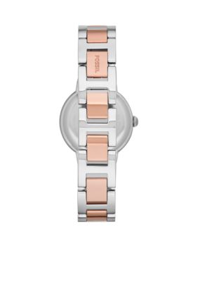 Women's Two-Tone Stainless Steel Three-Hand Glitz Virginia Watch