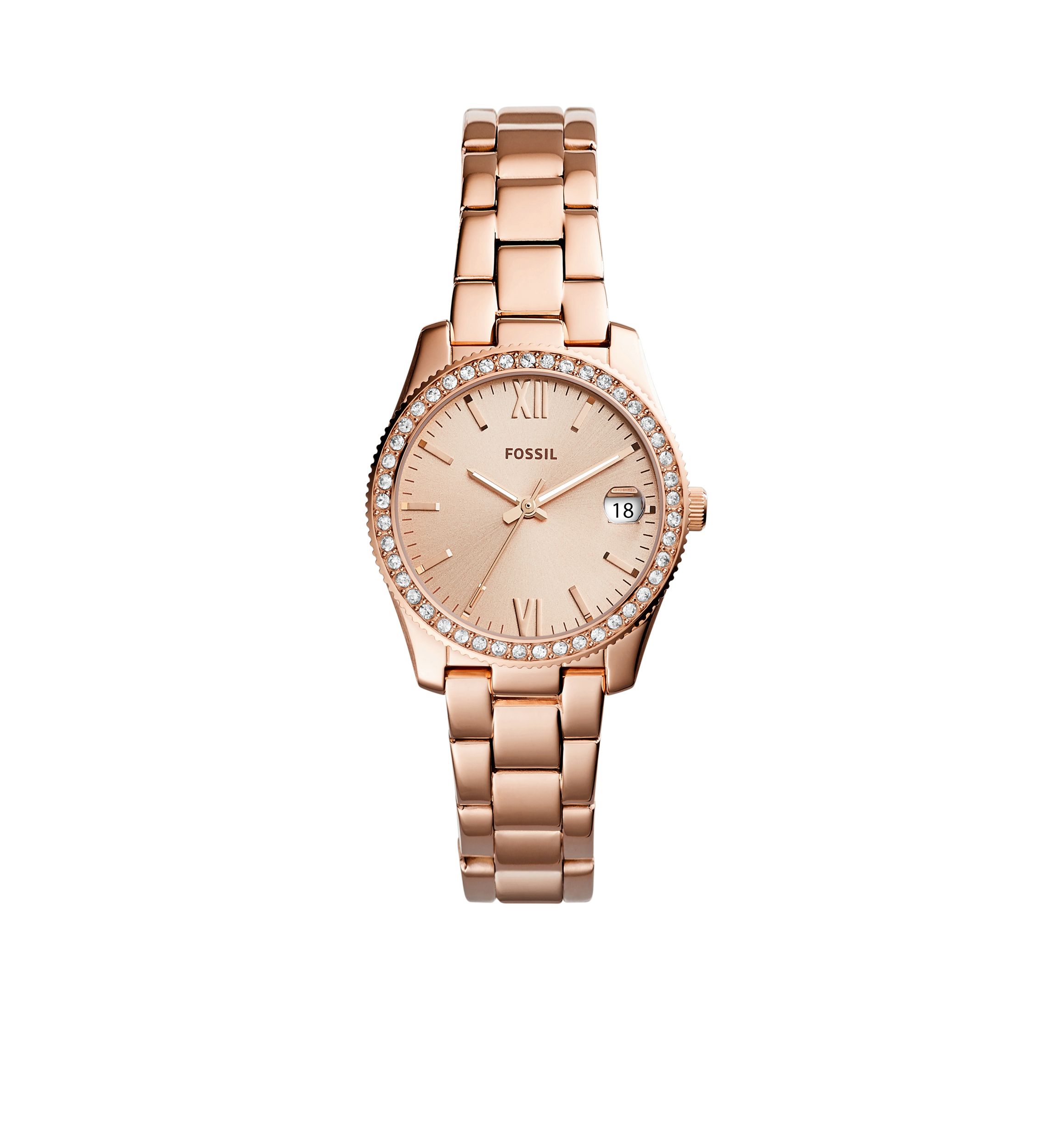 Gold-Tone Stainless Steel Scarlette Three-Hand Date Watch