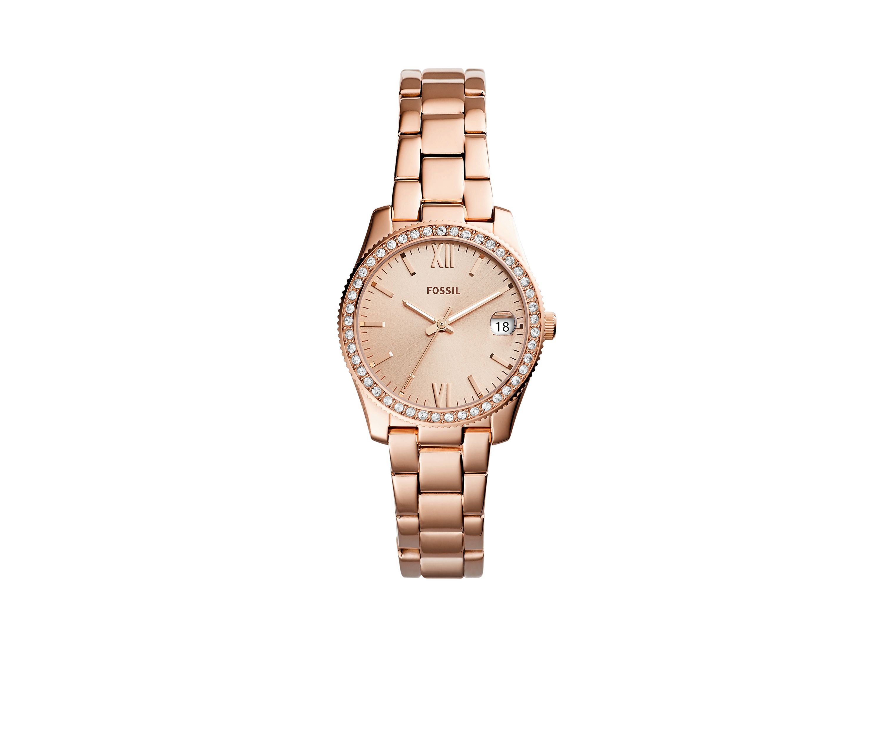 Gold-Tone Stainless Steel Scarlette Three-Hand Date Watch
