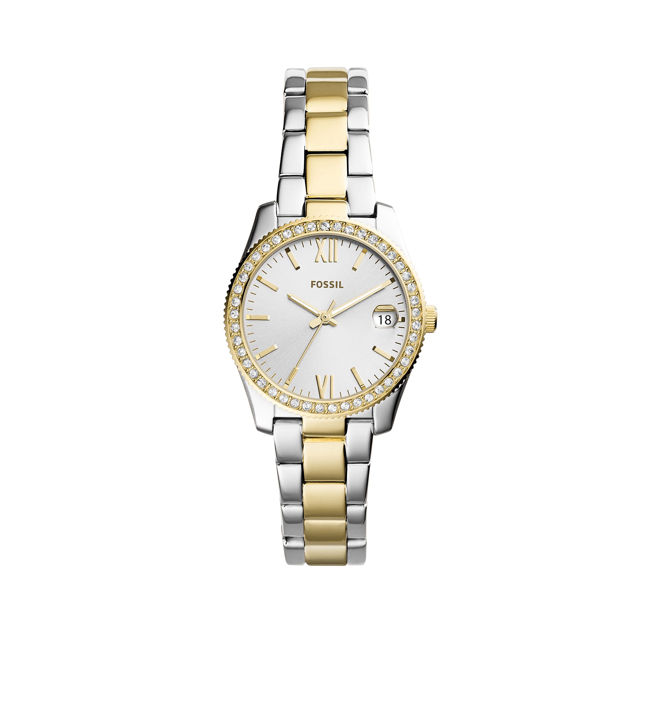 Two-Tone Stainless Steel Scarlette Three-Hand Date Watch