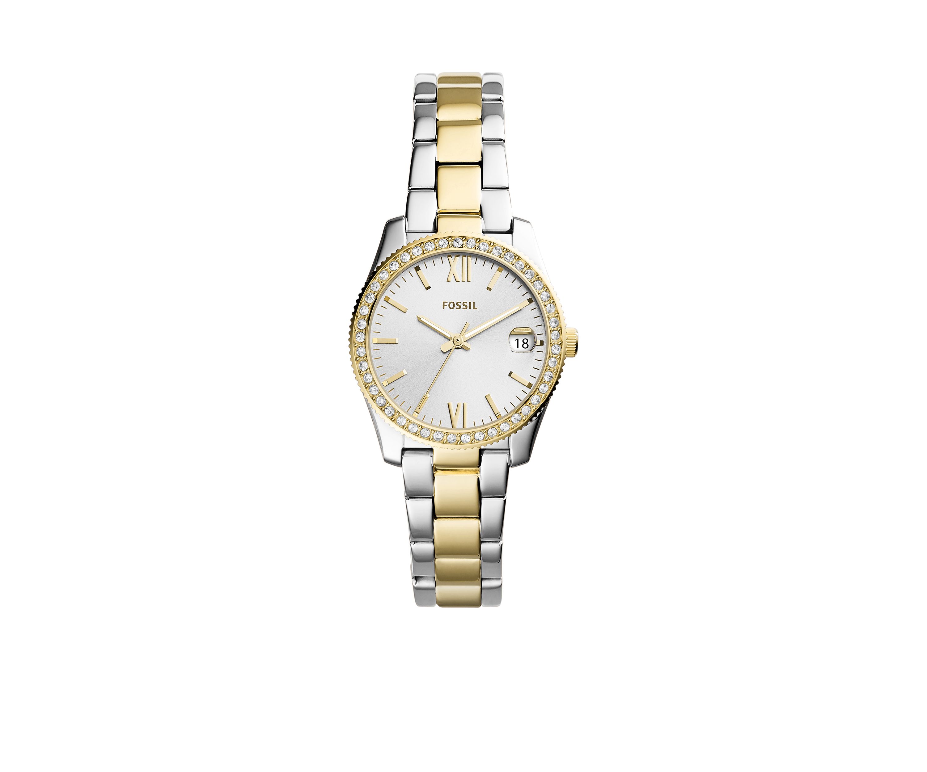 Two-Tone Stainless Steel Scarlette Three-Hand Date Watch